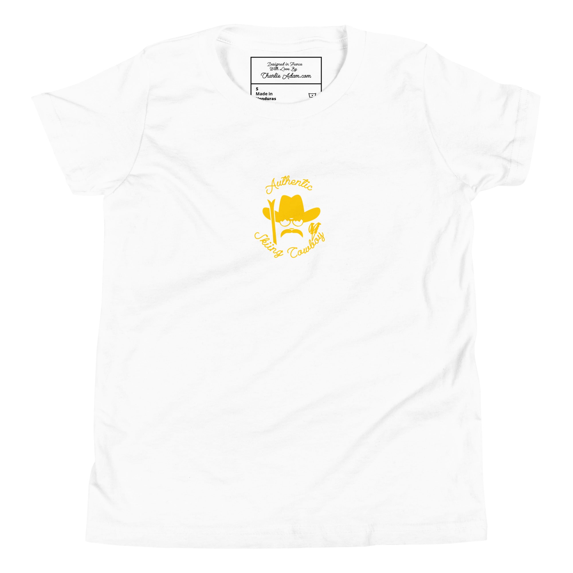 Youth Staple T-shirt Authentic Skiing Cowboy Gold