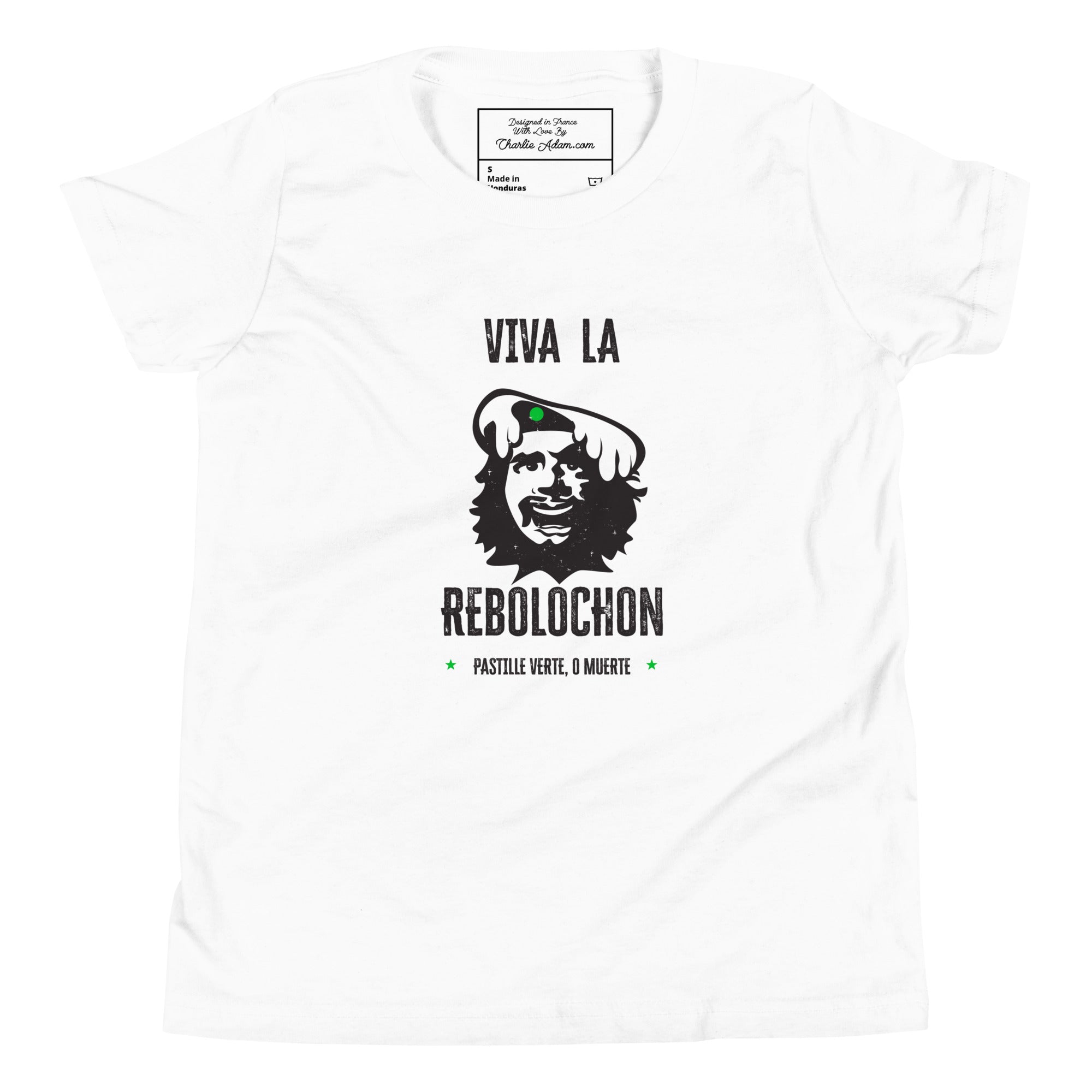 T-shirt classique enfant Viva la Rebolochon sur fond clair