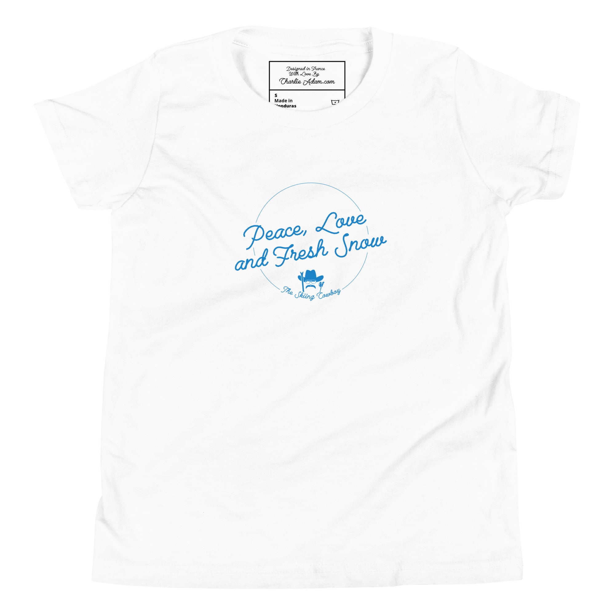 T-shirt classique enfant Peace, Love and Fresh Snow
