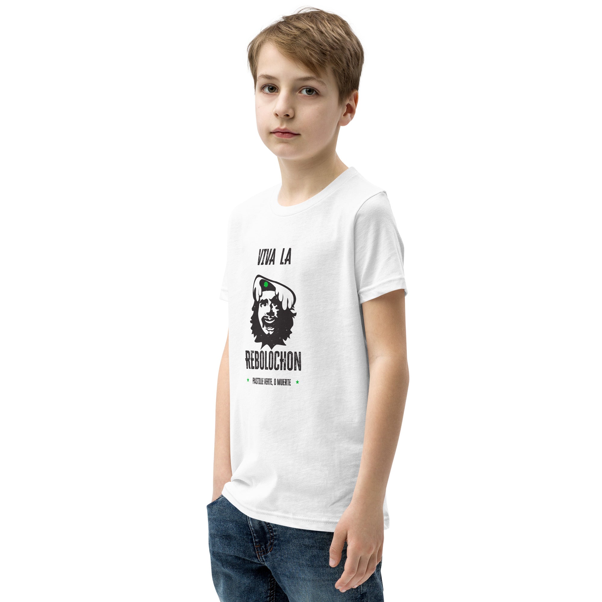 T-shirt classique enfant Viva la Rebolochon sur fond clair