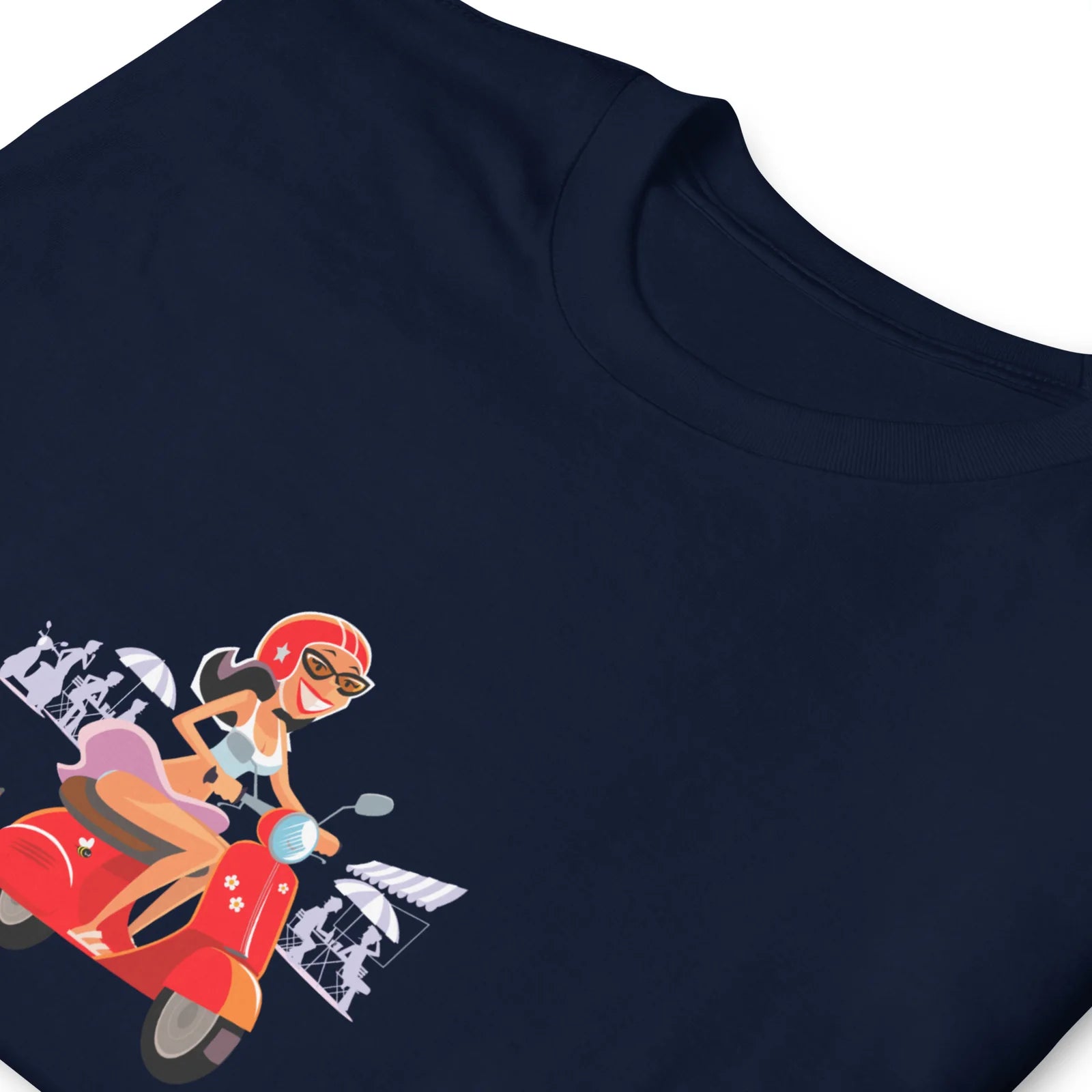 T-shirts "Vespa Girl in St Tropez"