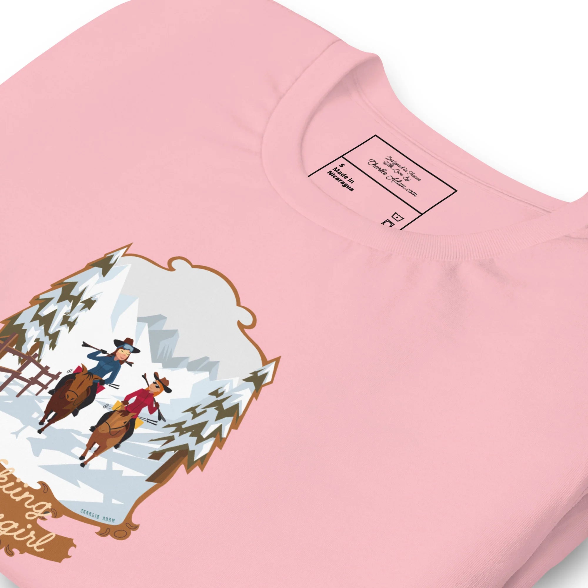 T-Shirts "The Skiing Cowgirl"