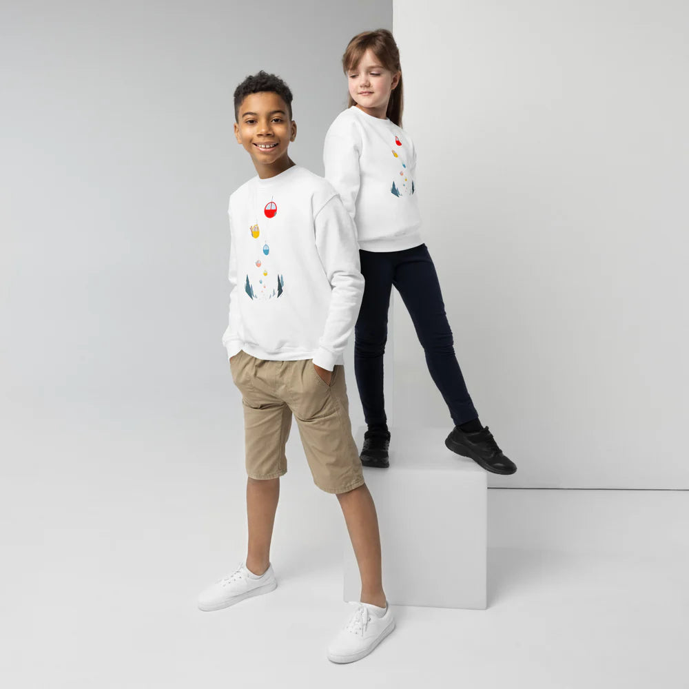 Sweat-Shirts pour enfants The Skiing Cowboy