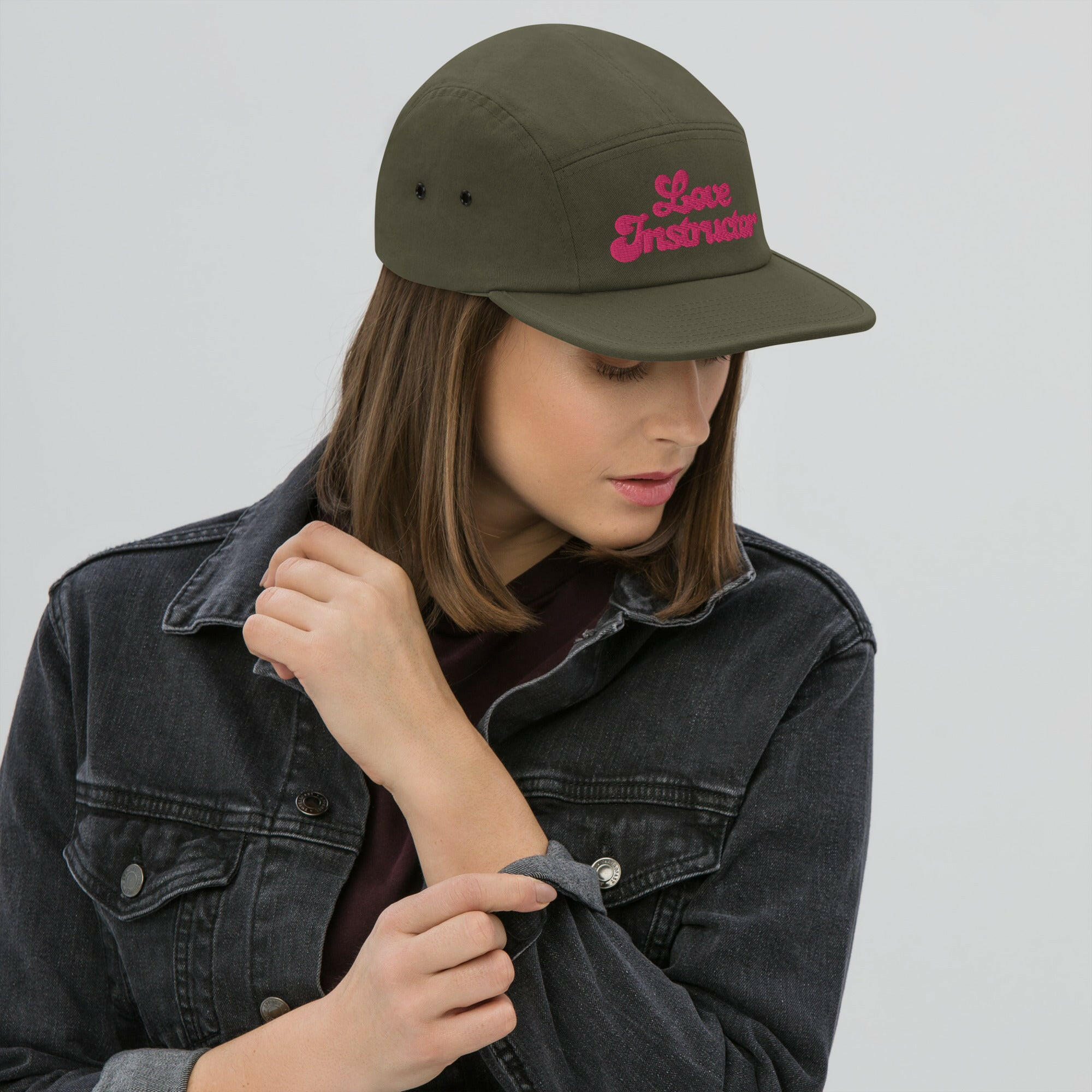 Casquette 5 Panneaux Love instructor Flamingo