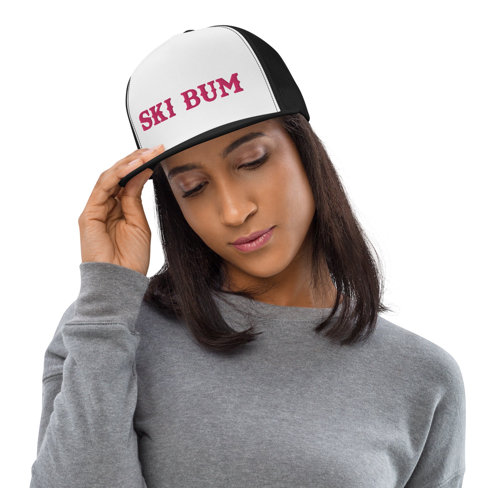 Two-Tone Trucker Cap Ski Bum Flamingo