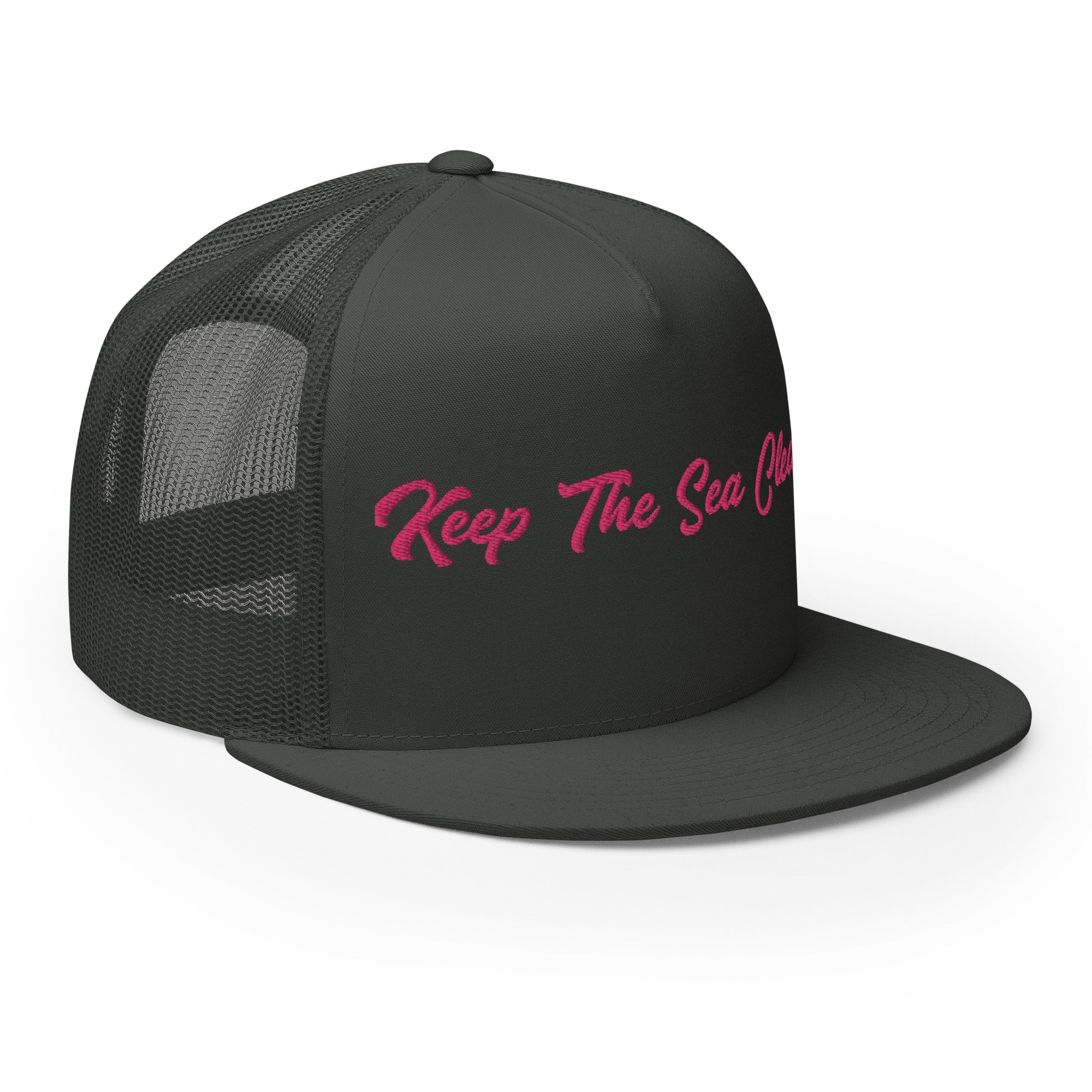 Trucker Cap Keep The Sea Clean Flamingo