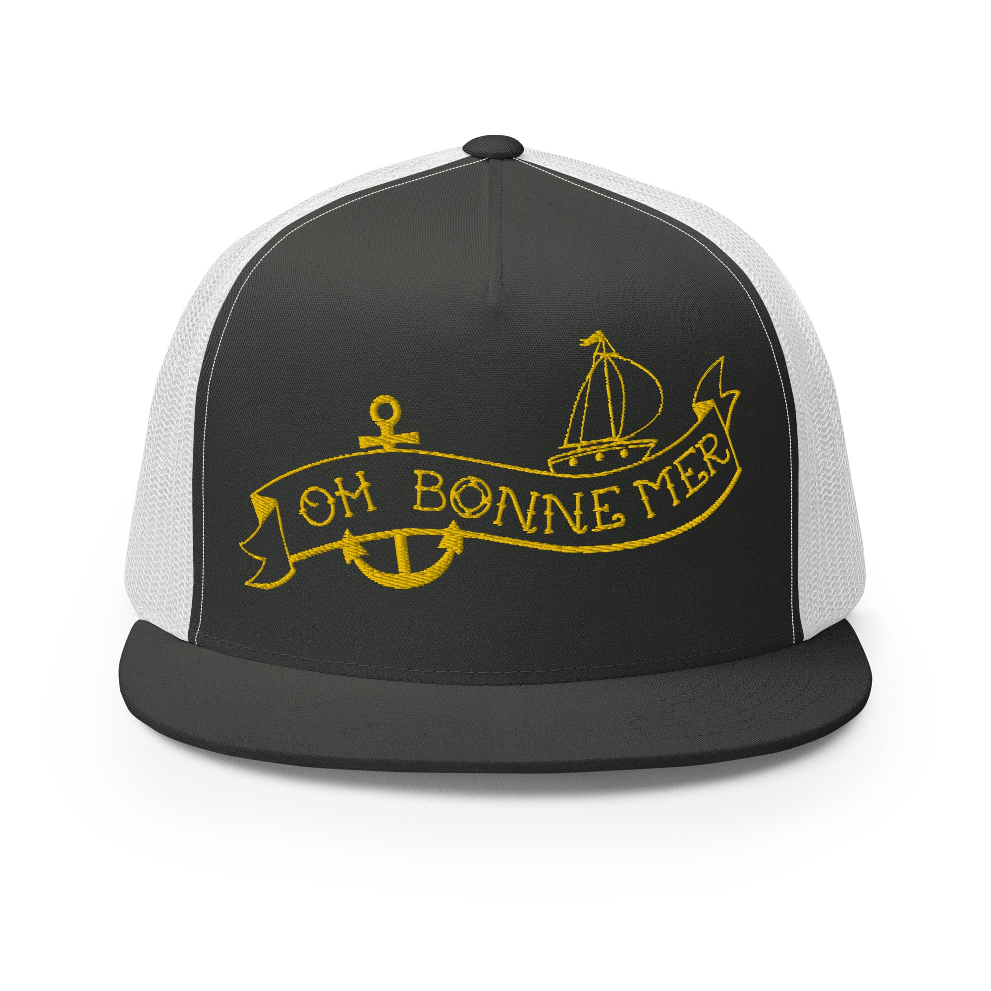 Two-Tone Trucker Cap Oh Bonne Mer Tattoo Gold