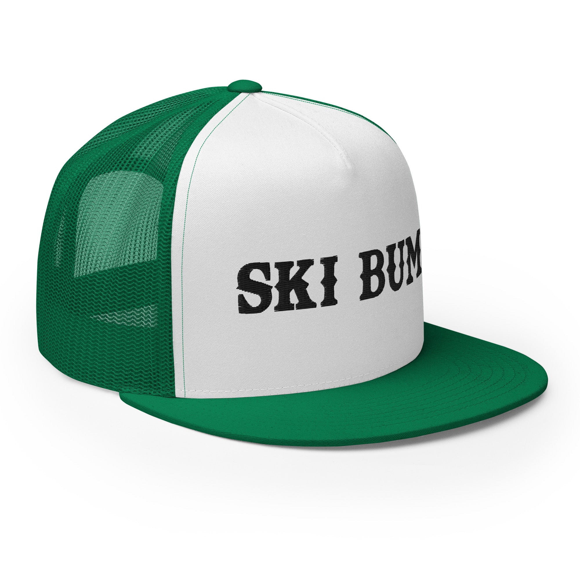 Two-Tone Trucker Cap Ski Bum Black