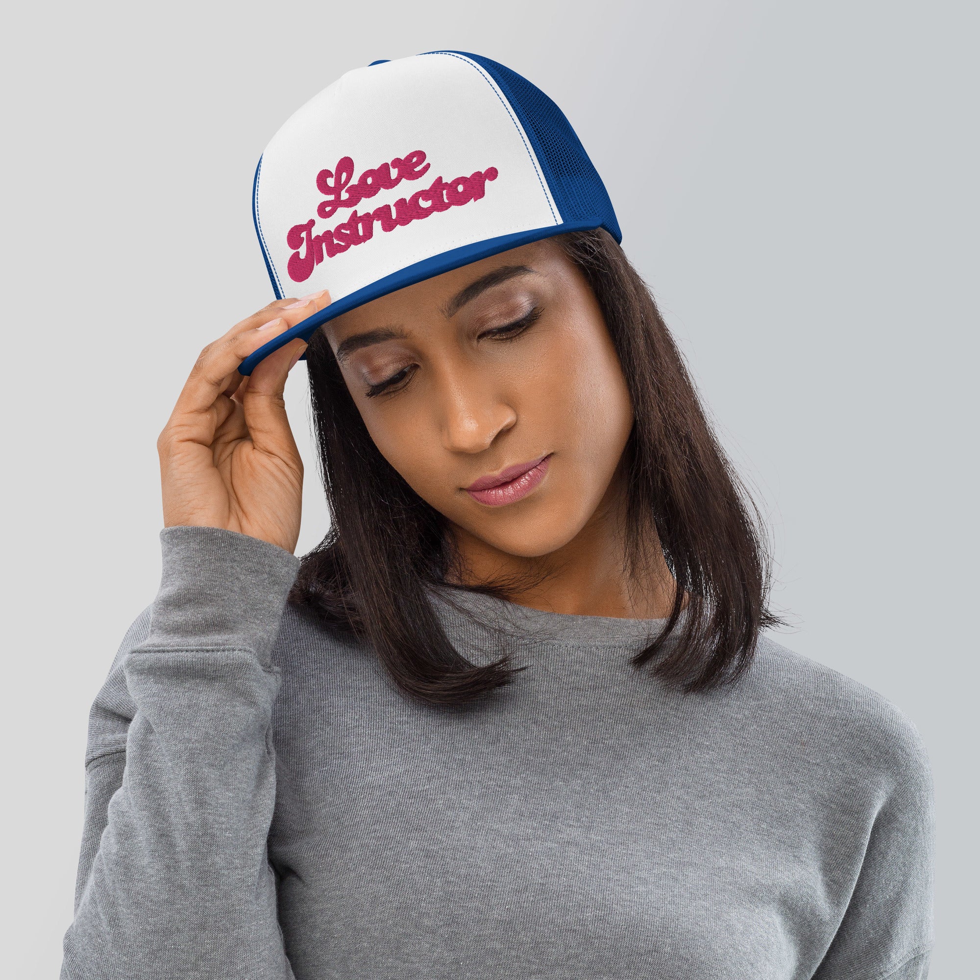 Two-Tone Trucker Cap Love instructor