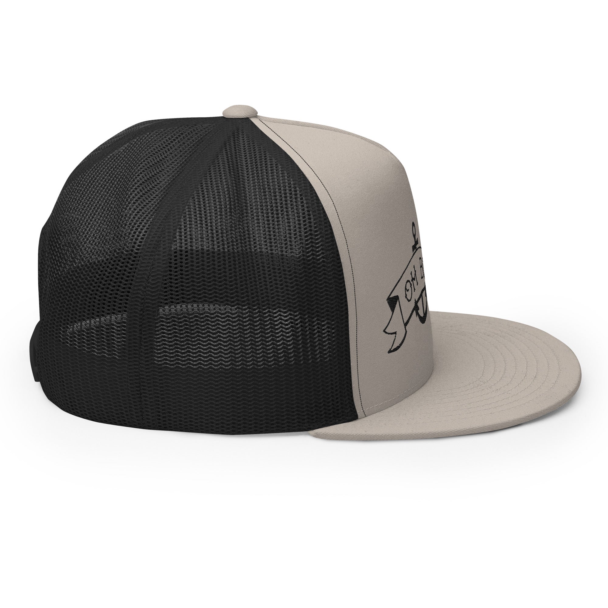 Two-Tone Trucker Cap Oh Bonne Mer Tattoo Black