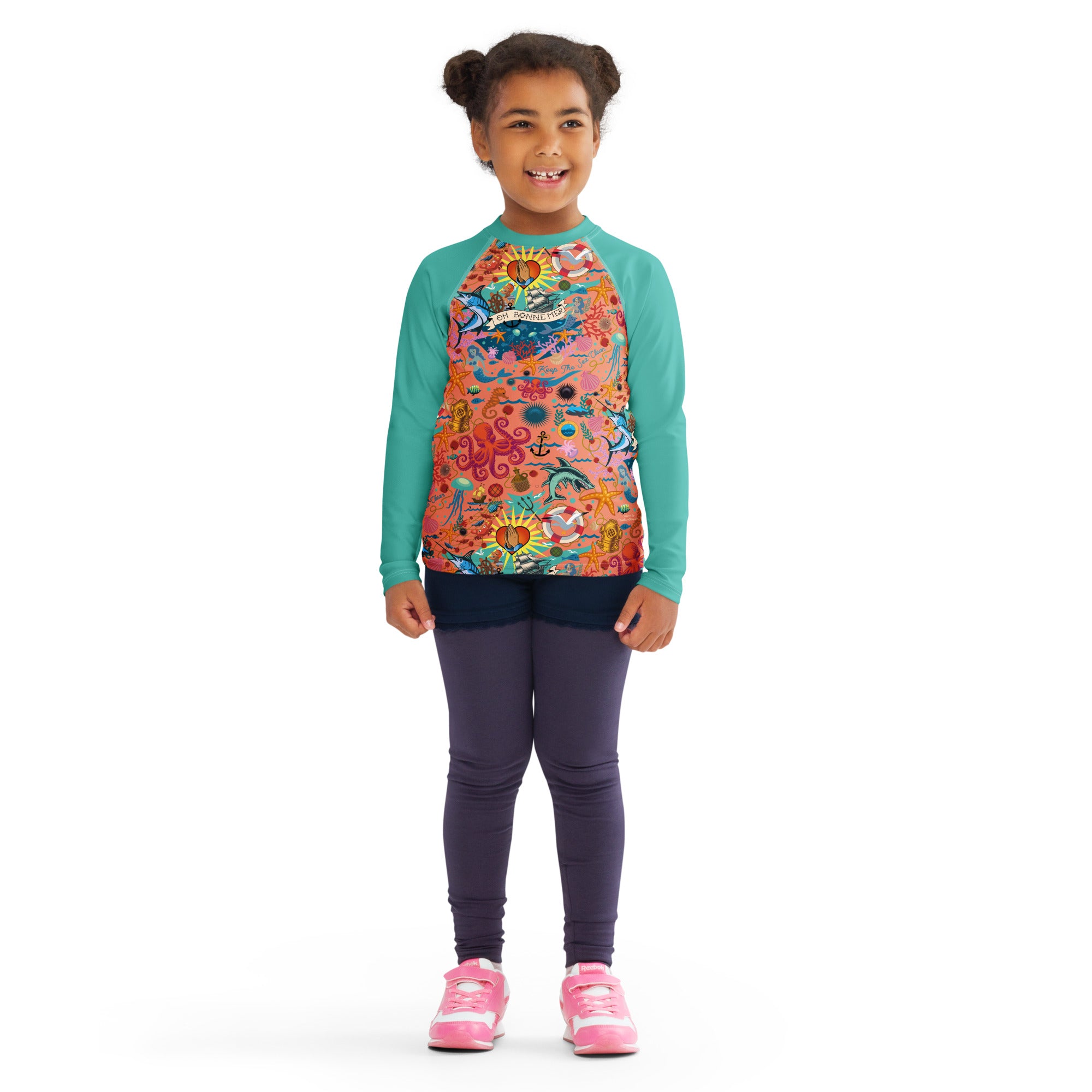 T-shirt de compression pour enfant Oh Bonne Mer Pêche