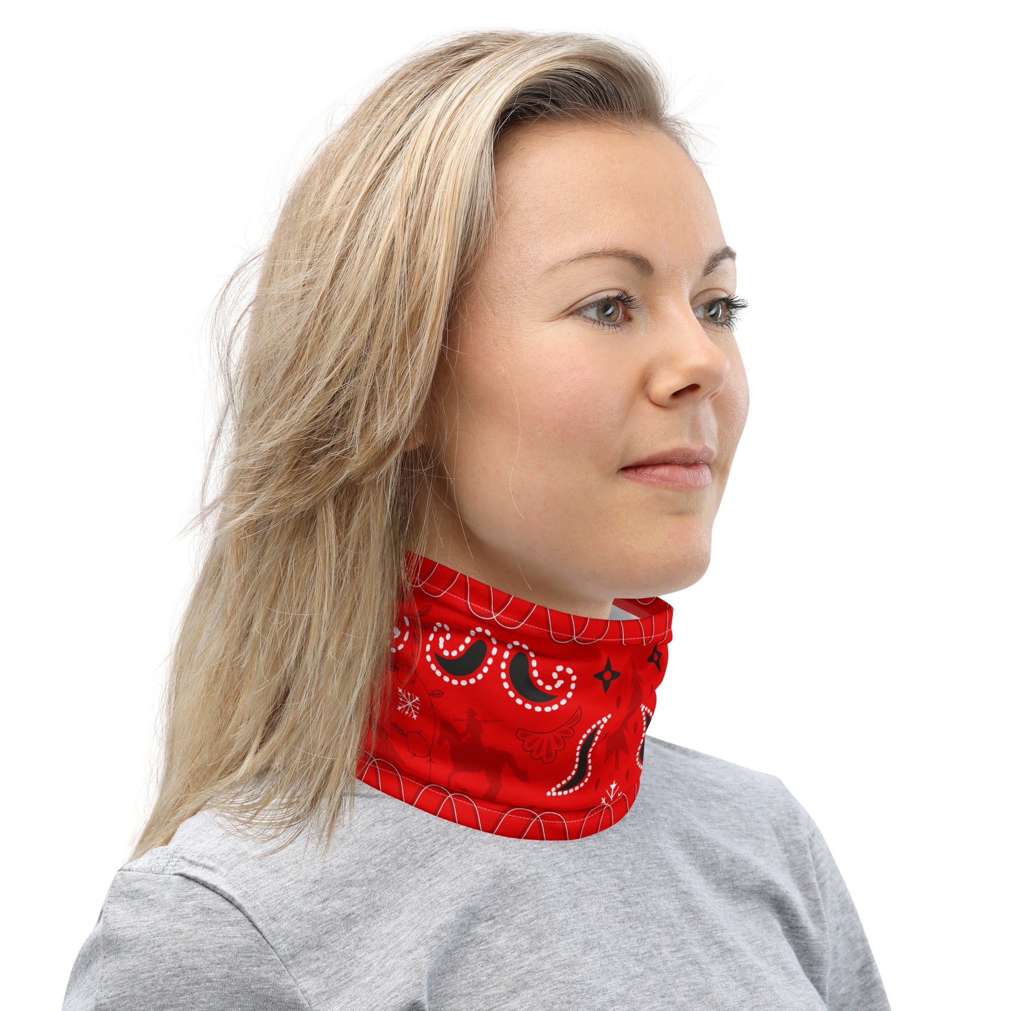 Neck Gaiter Authentic Skiing Cowboy