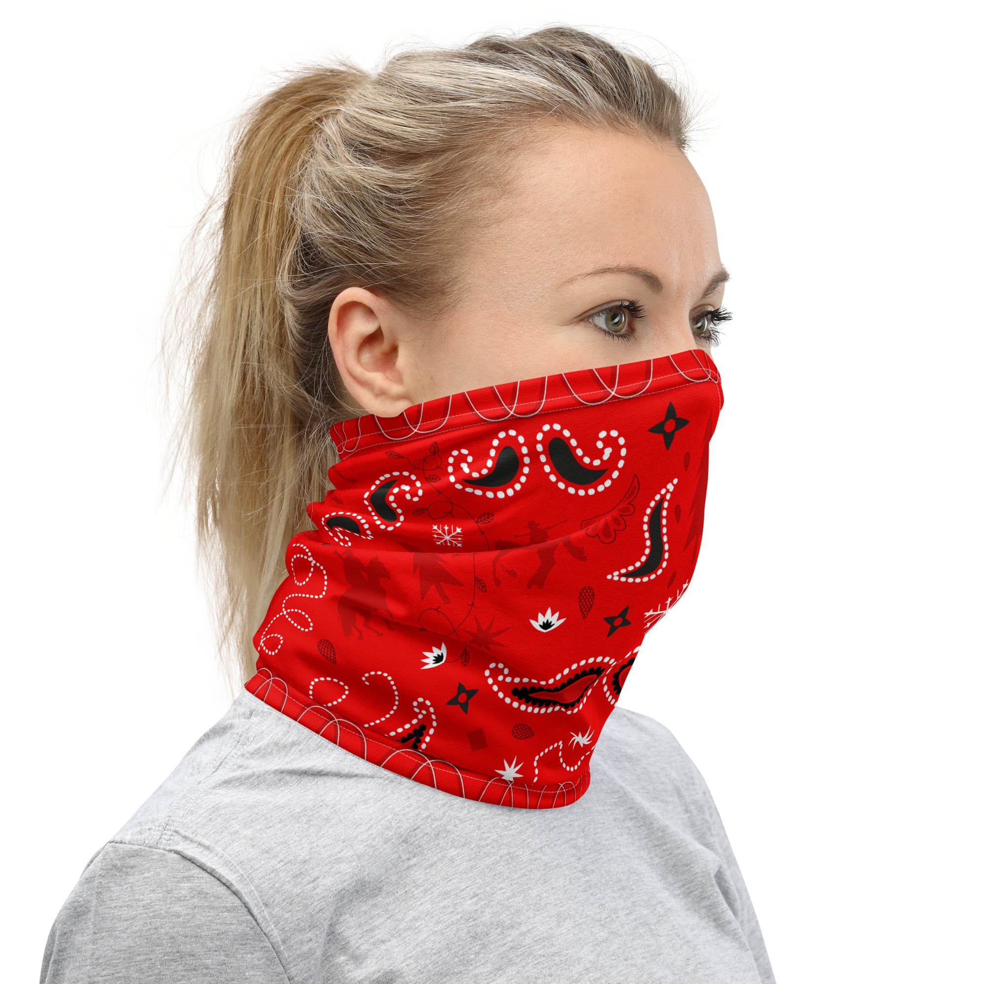 Neck Gaiter Authentic Skiing Cowboy