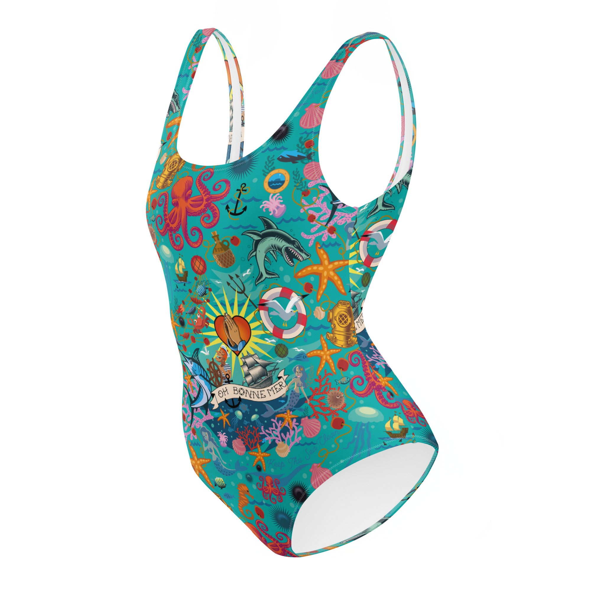 Maillot de Bain 1 Pièce Oh Bonne Mer Calypso Blue