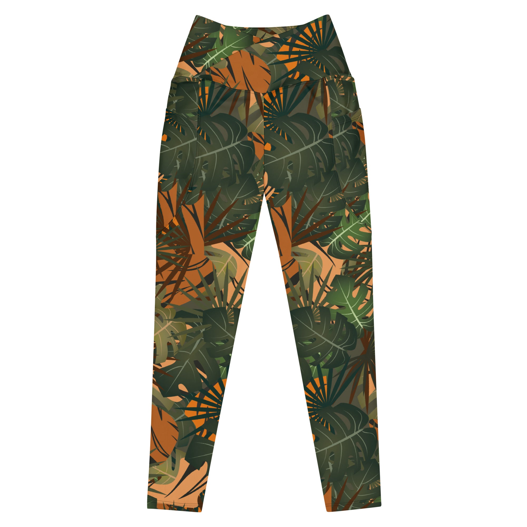 Legging écoresponsable croisé avec poches Jungle