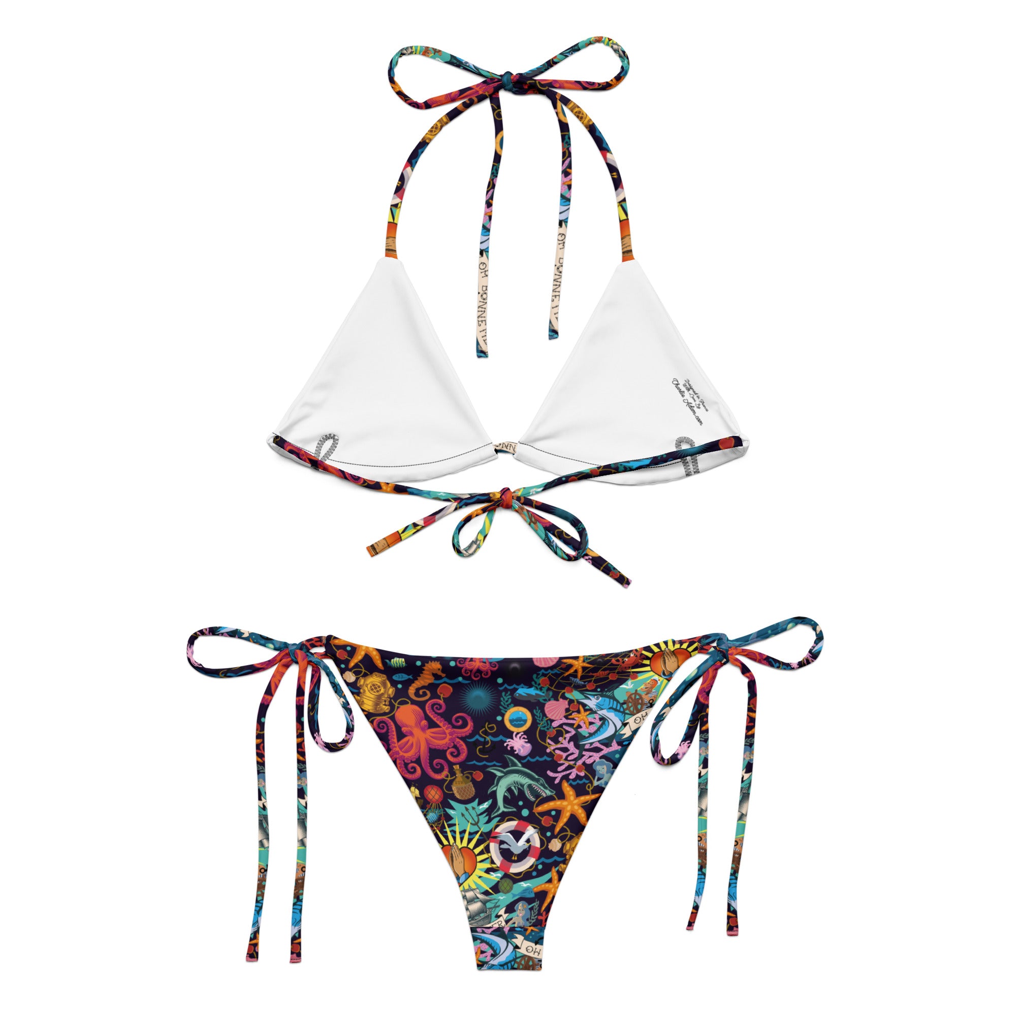 Bikini de bain recyclé Oh Bonne Mer Dark Blue