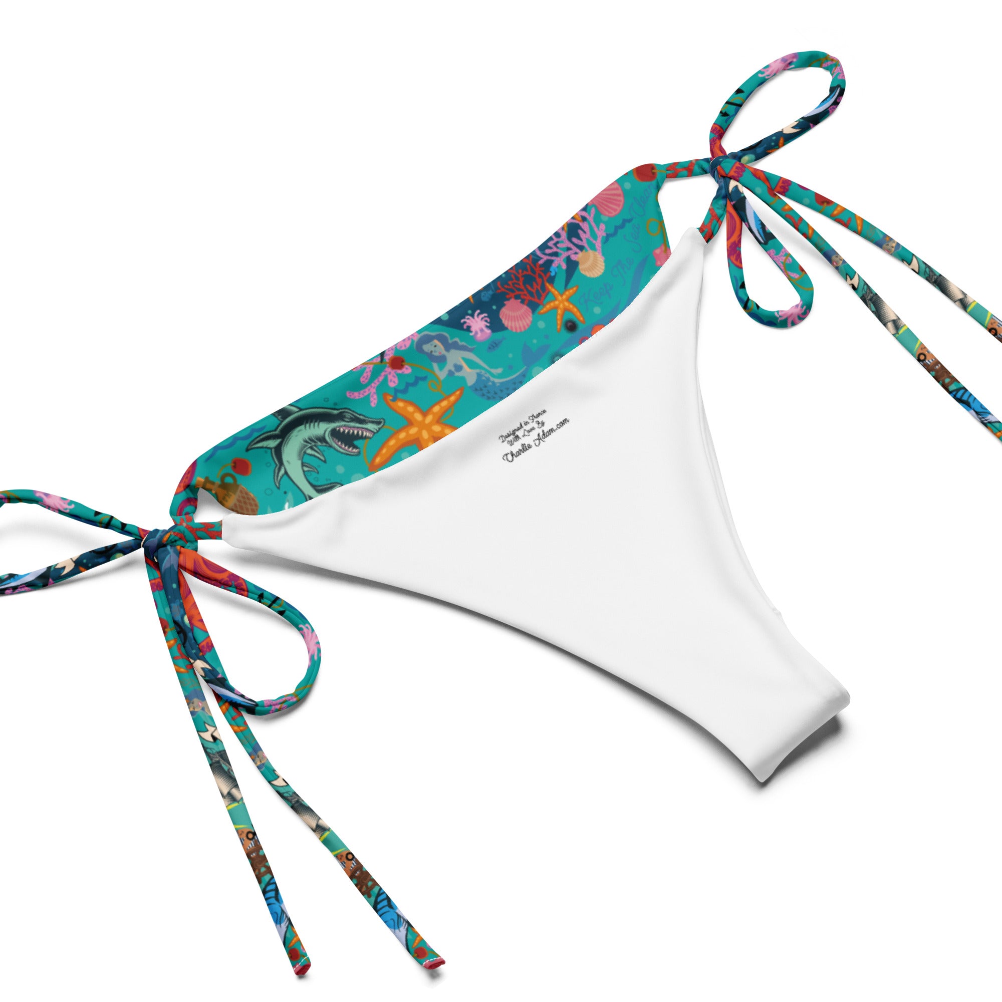 Recycled string bikini Oh Bonne Mer Calypso Blue