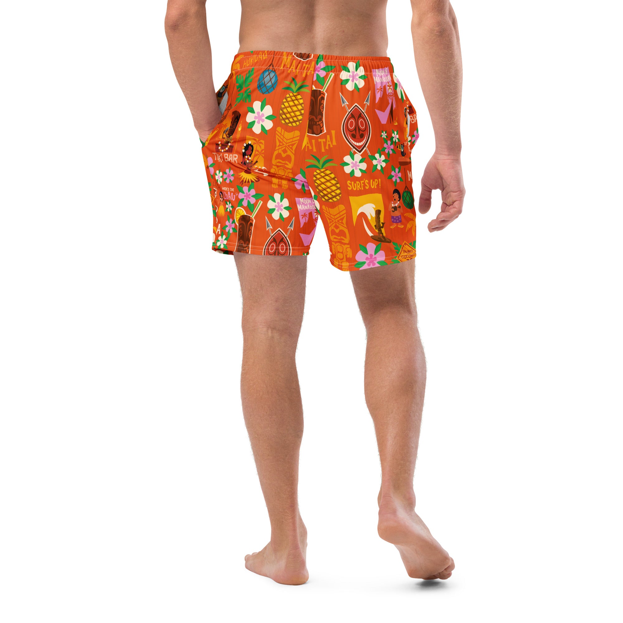 Short de bain homme Tiki Surf Red