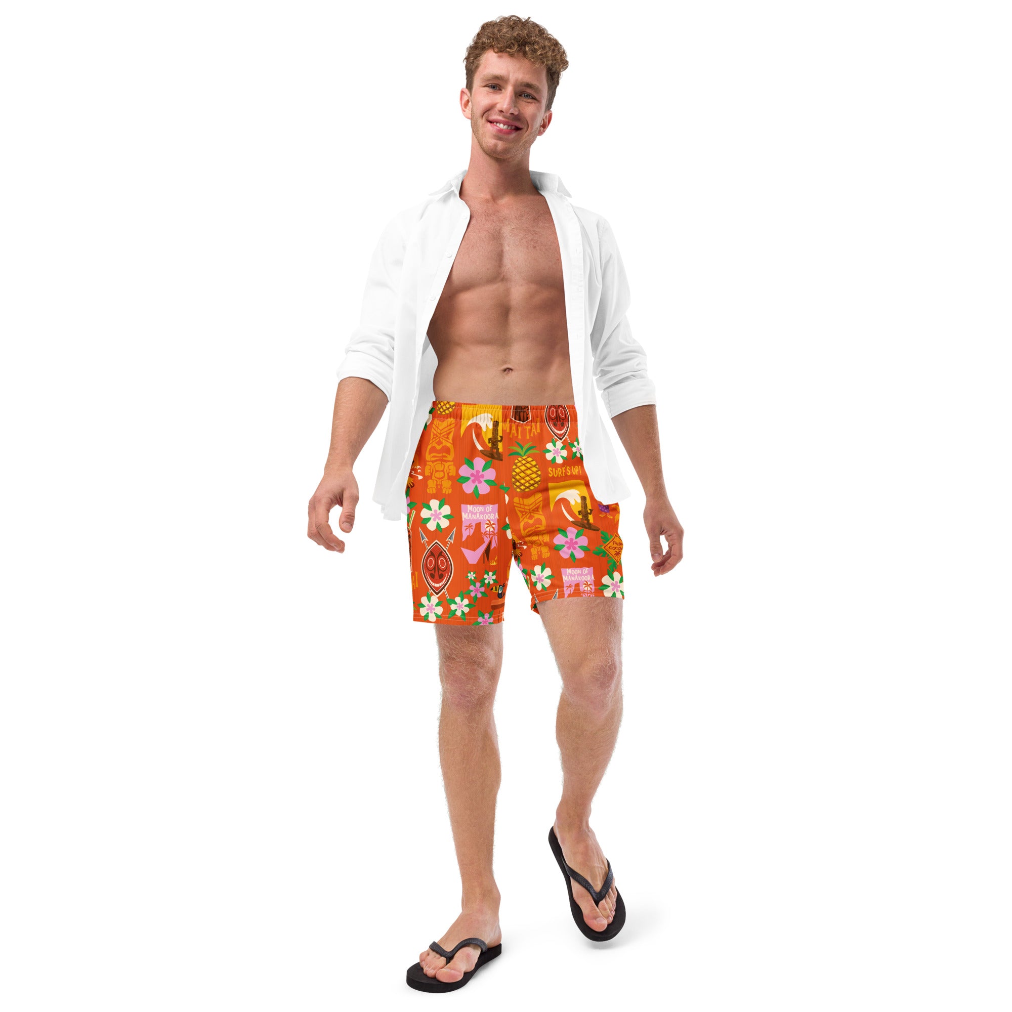 Short de bain homme Tiki Surf Red