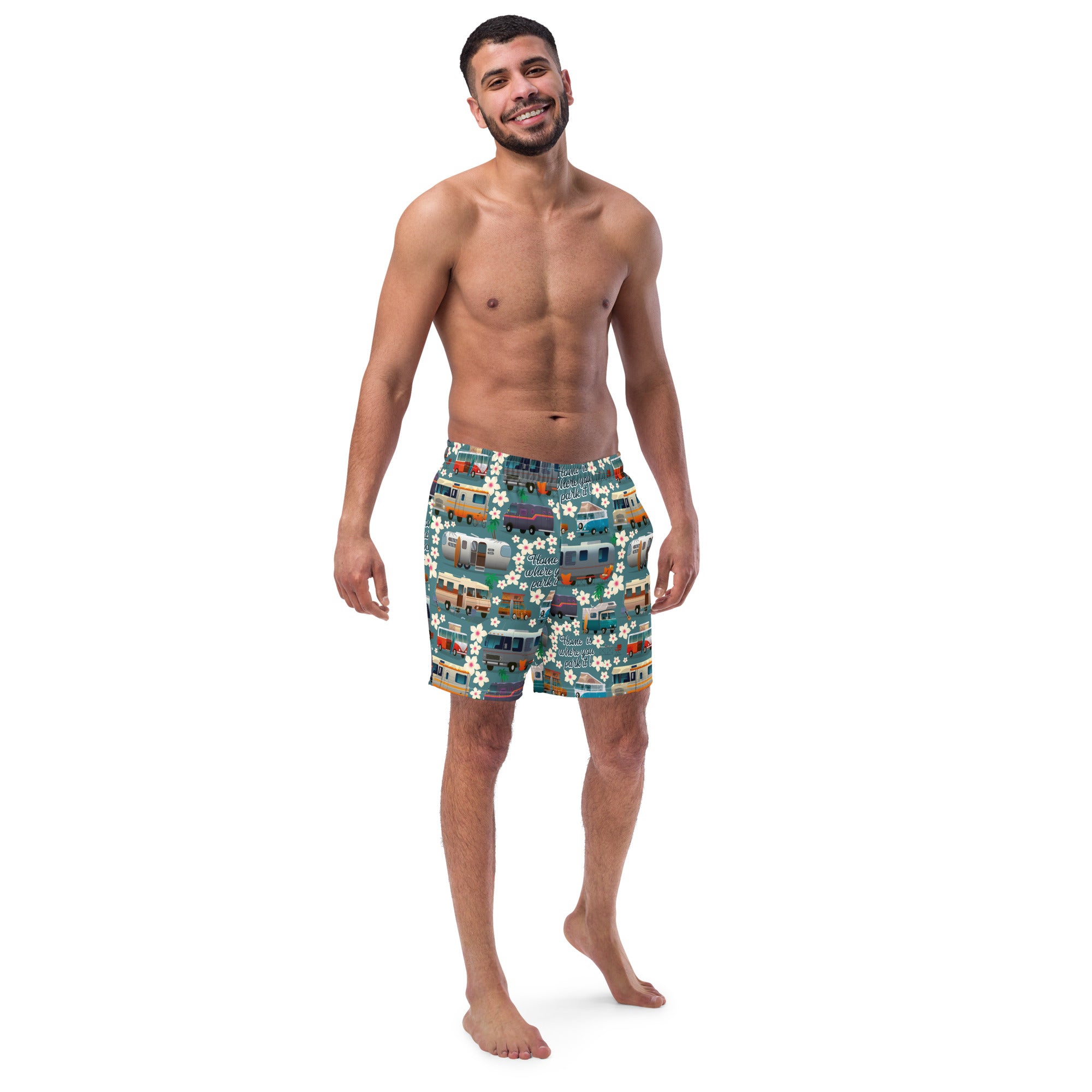 Short de bain homme Vintage Campers