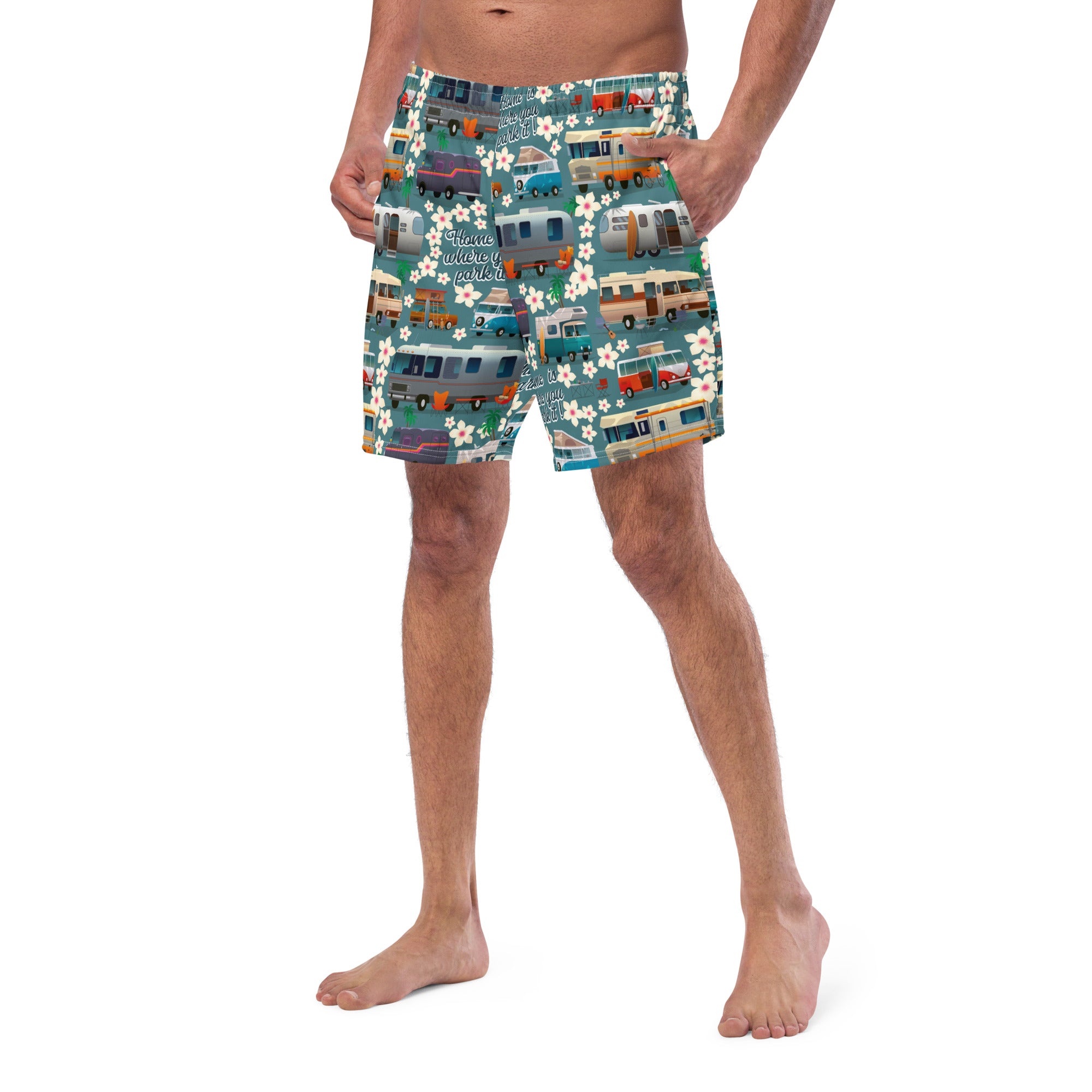 Short de bain homme Vintage Campers