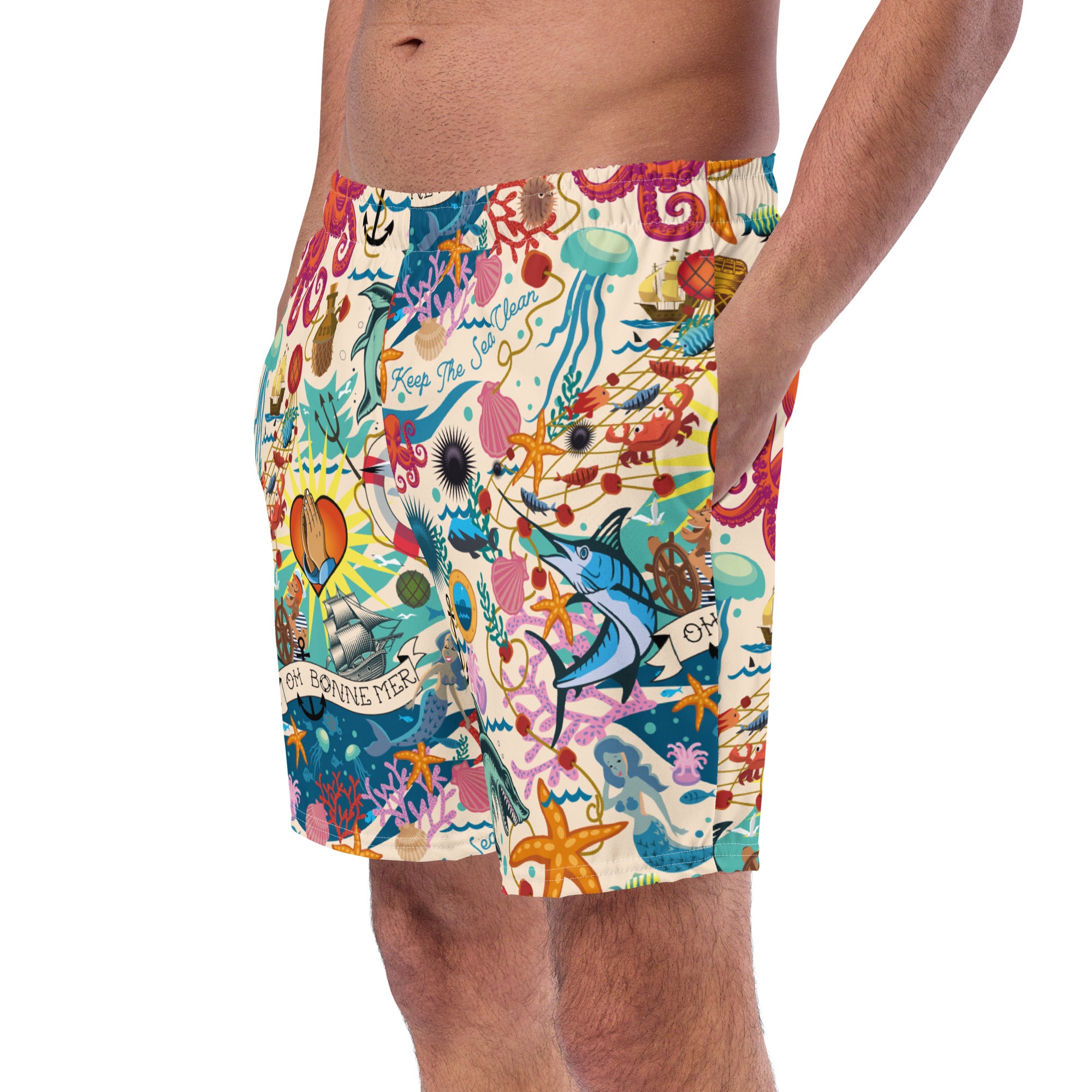 Men's swim trunks Oh Bonne Mer Cream