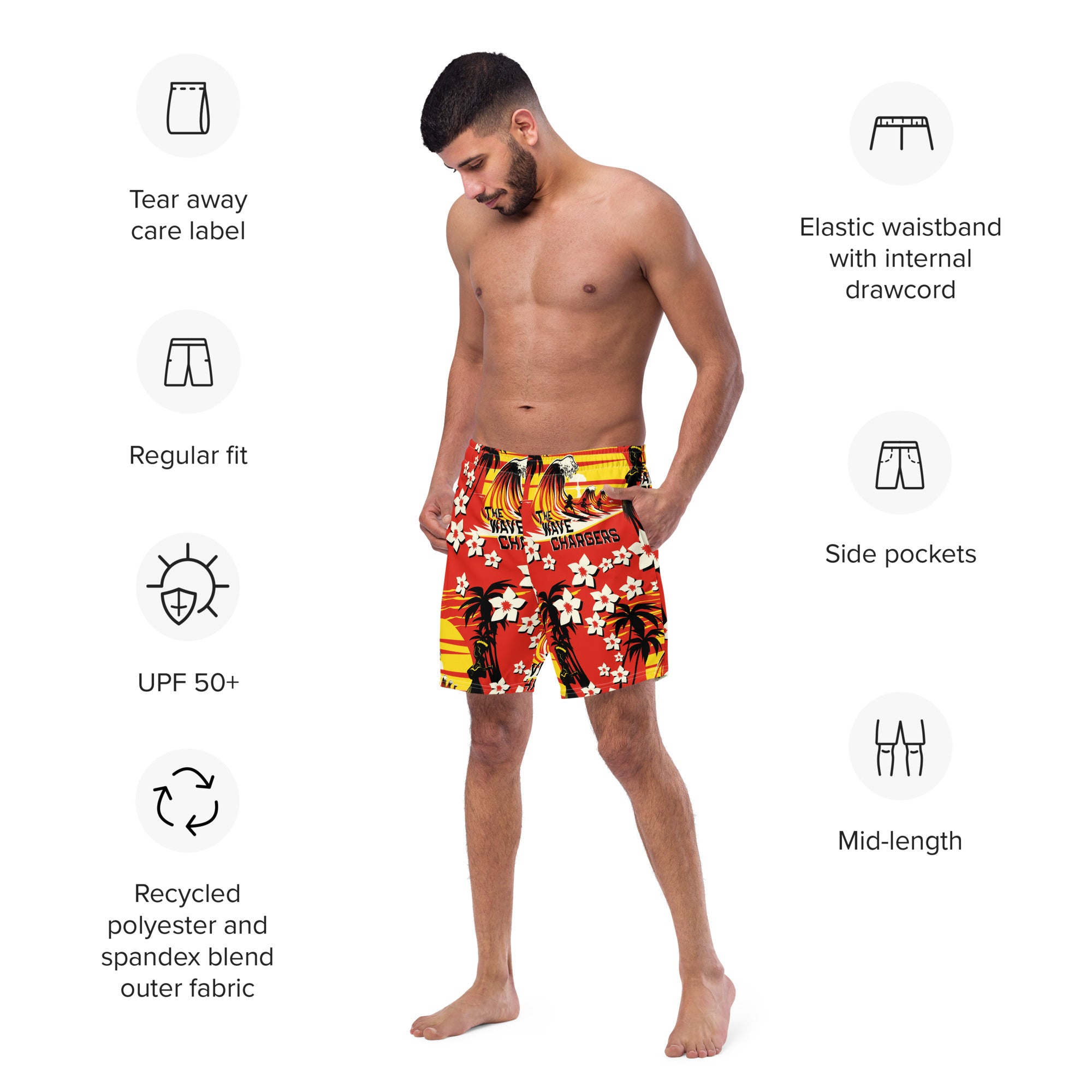 Short de bain homme Wave Chargers