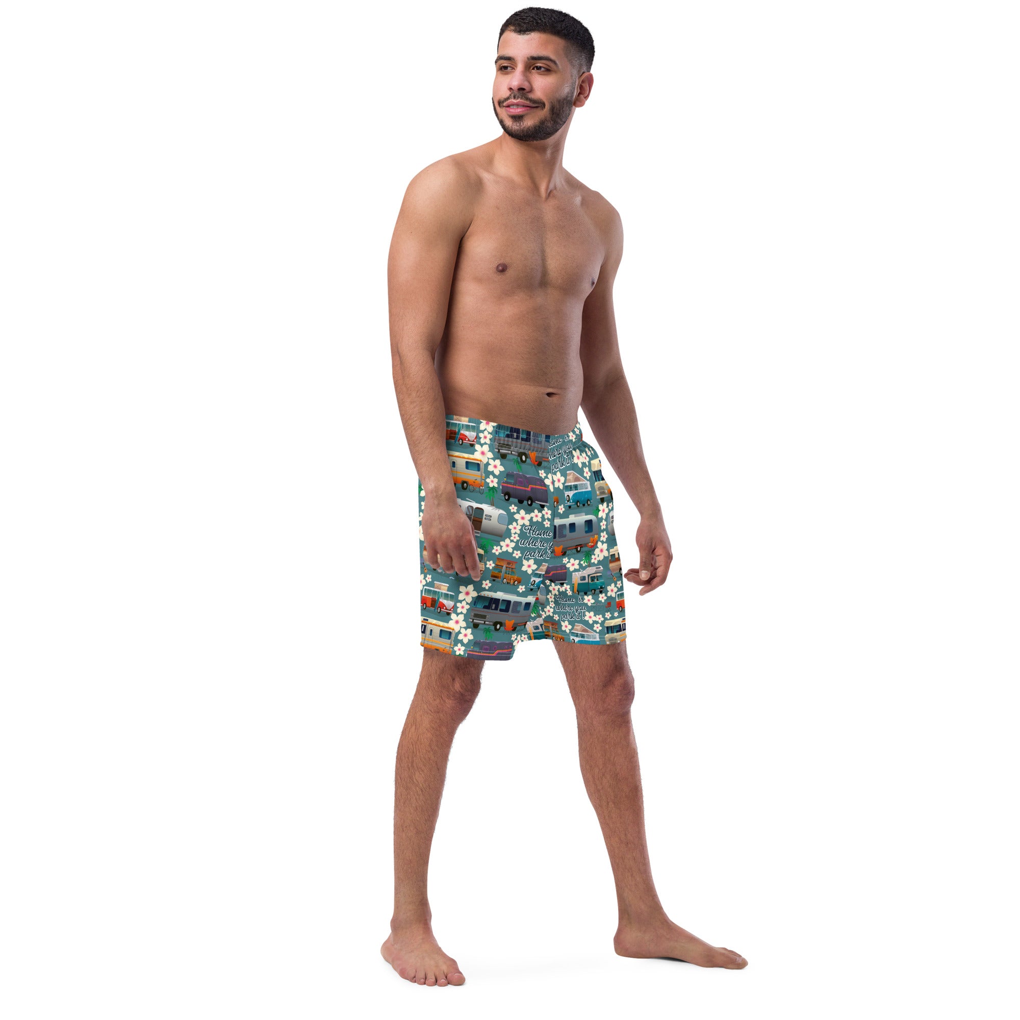 Men's swim trunks Vintage Campers