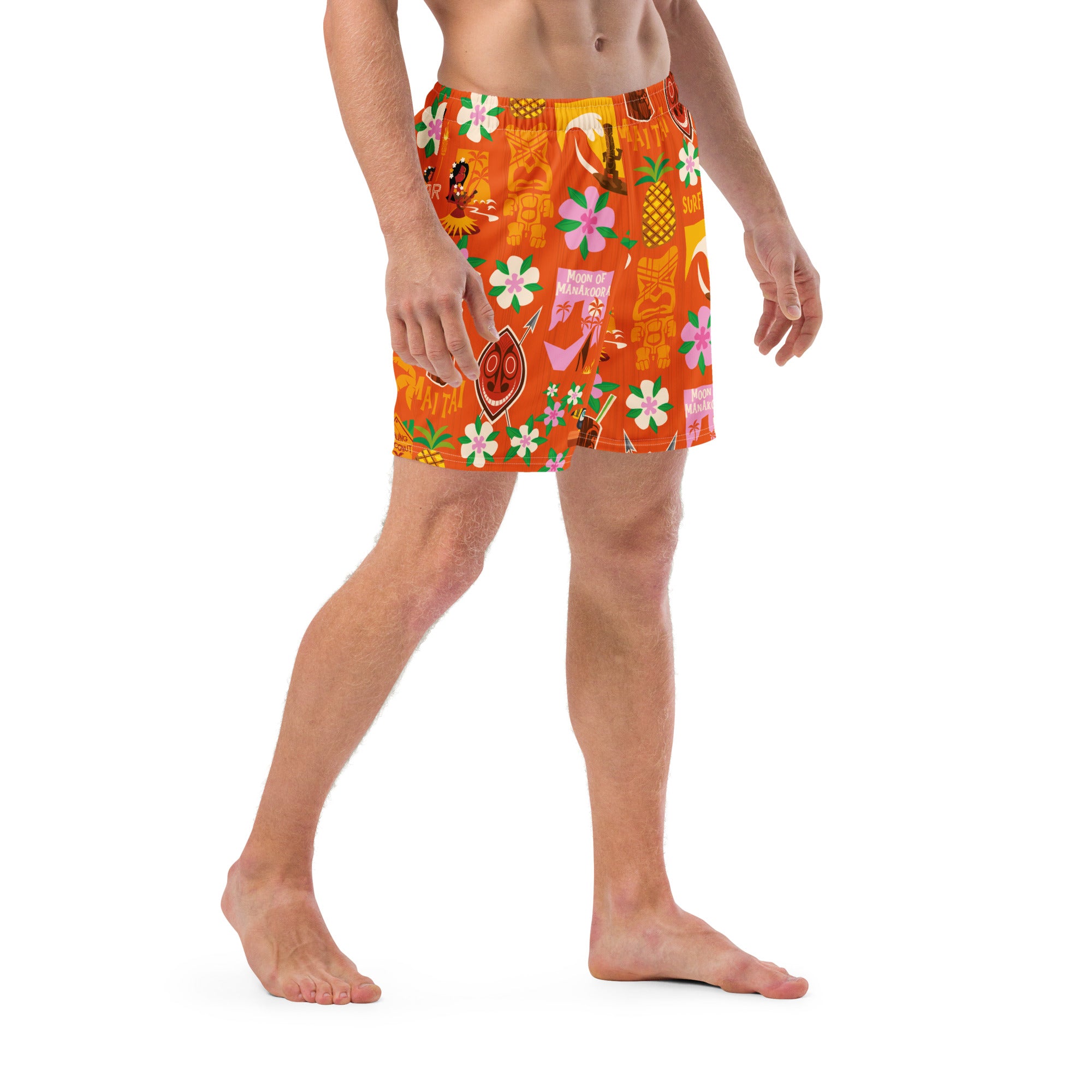 Short de bain homme Tiki Surf Red