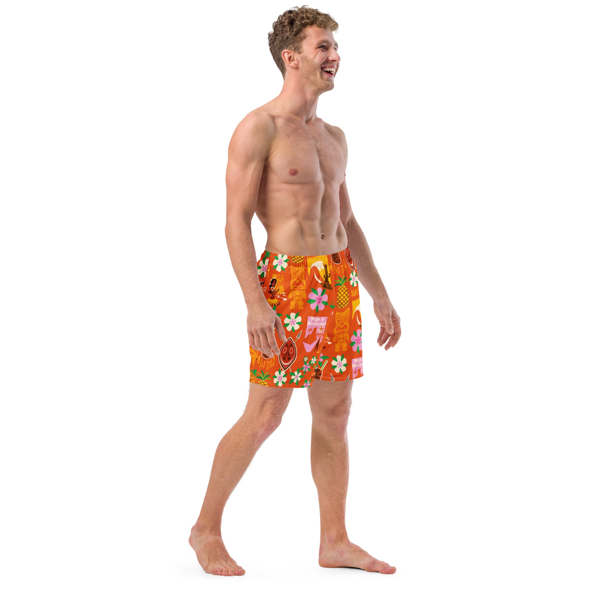 Short de bain homme Tiki Surf Red