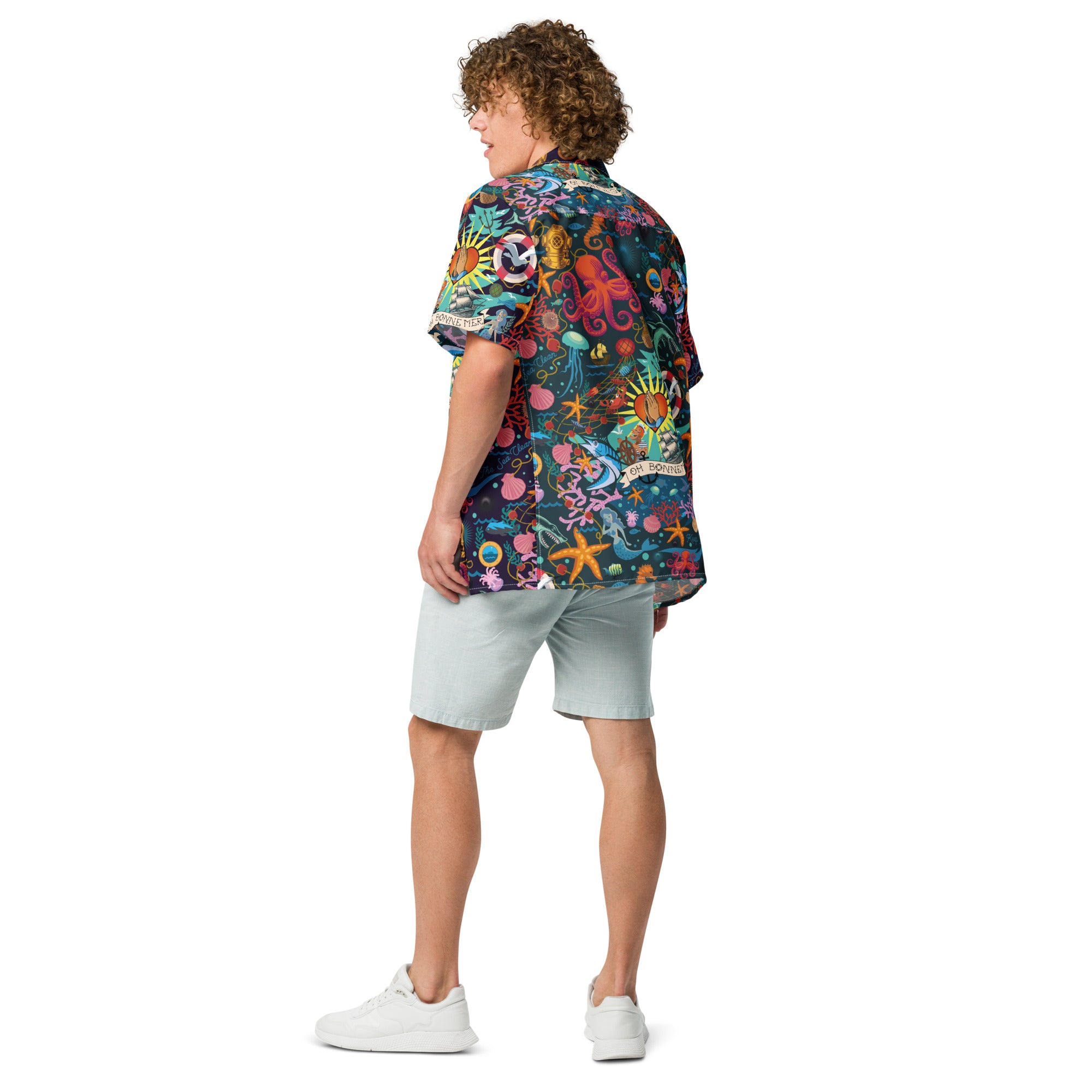 Oh Bonne Mer Dark Hawaiian Shirt