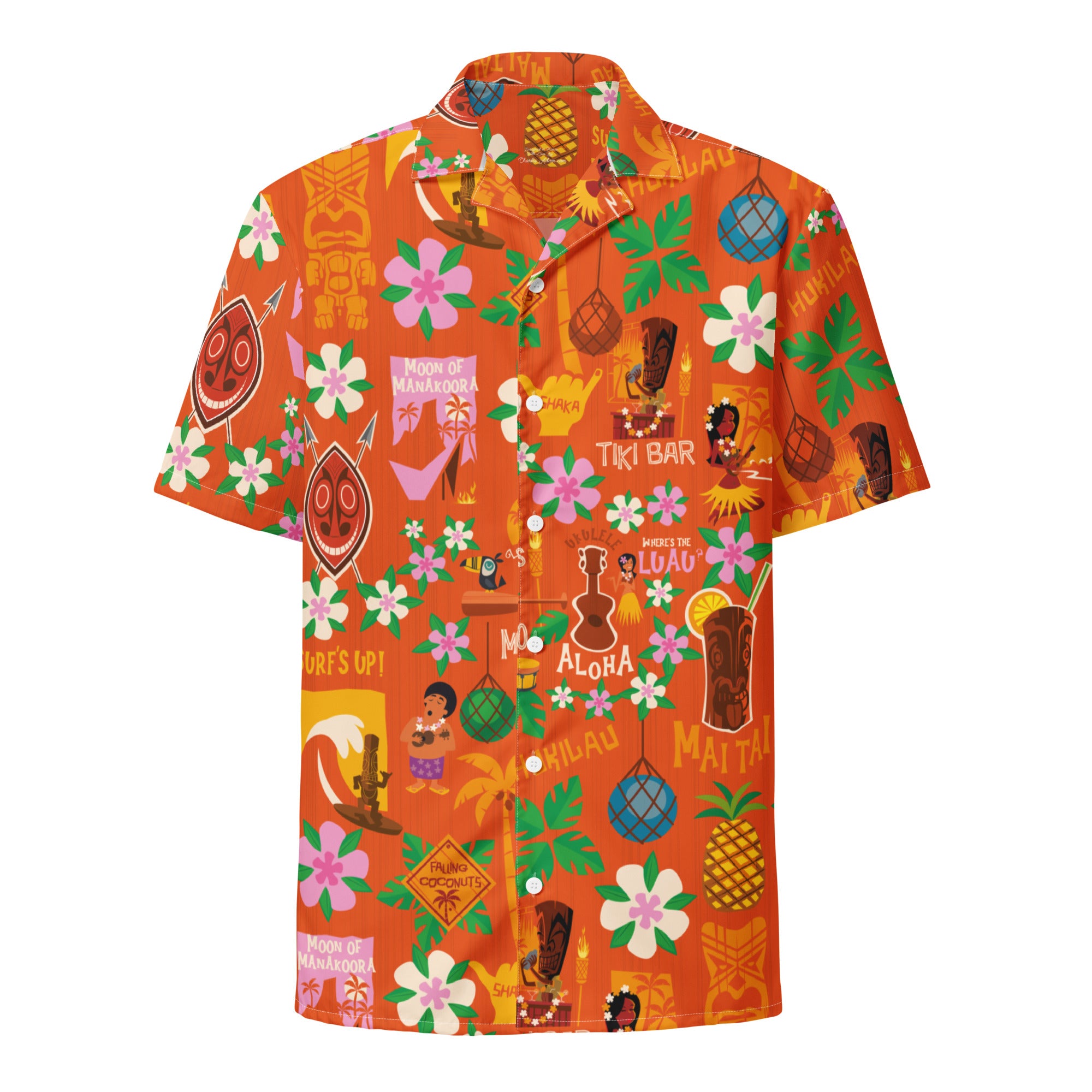 Chemise Hawaïenne Tiki Surf Red