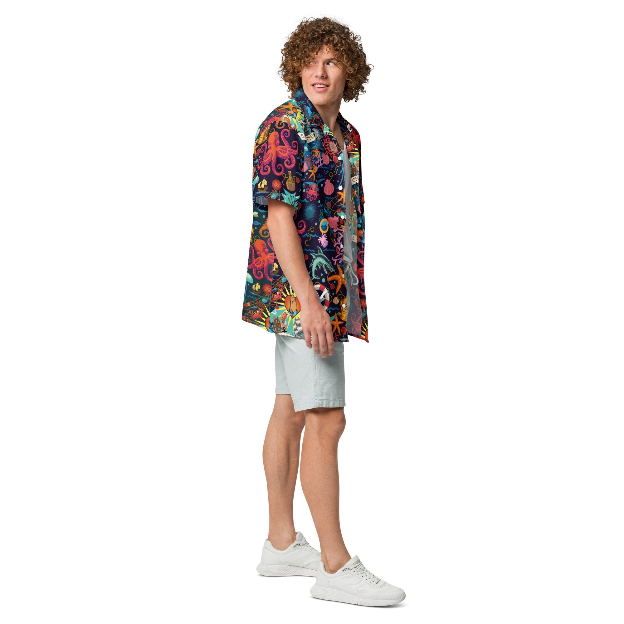 Oh Bonne Mer Dark Hawaiian Shirt