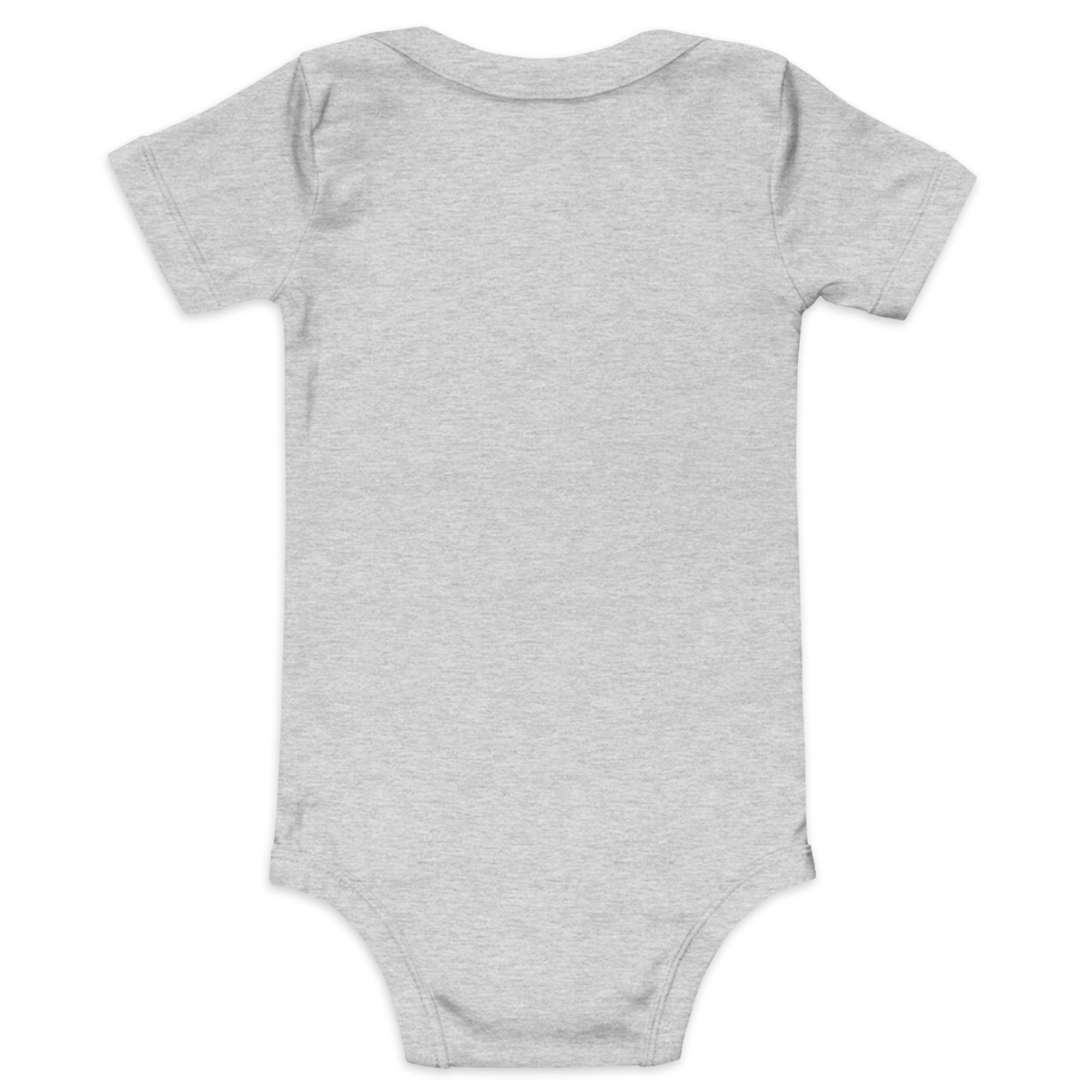 Baby short sleeve one piece Don't Yodel After Midnight dark text