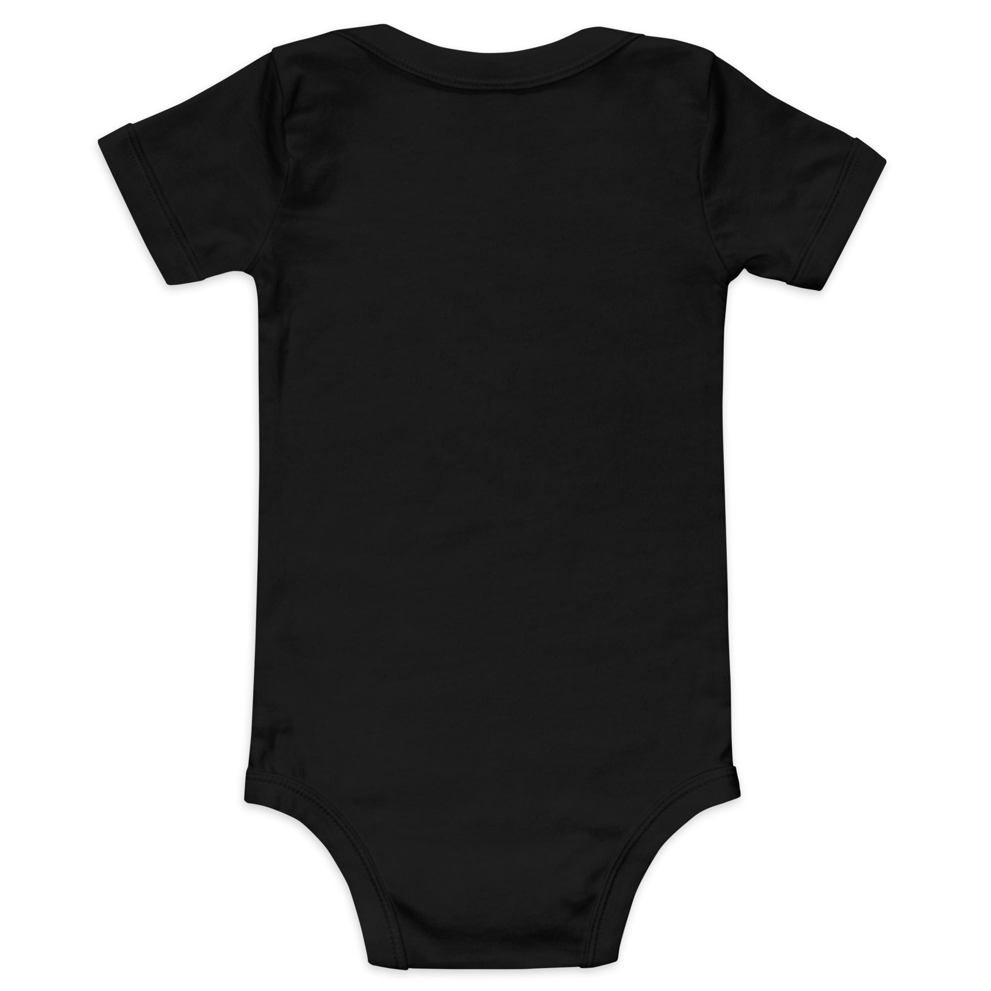 Baby short sleeve one piece Don't Yodel After Midnight light text