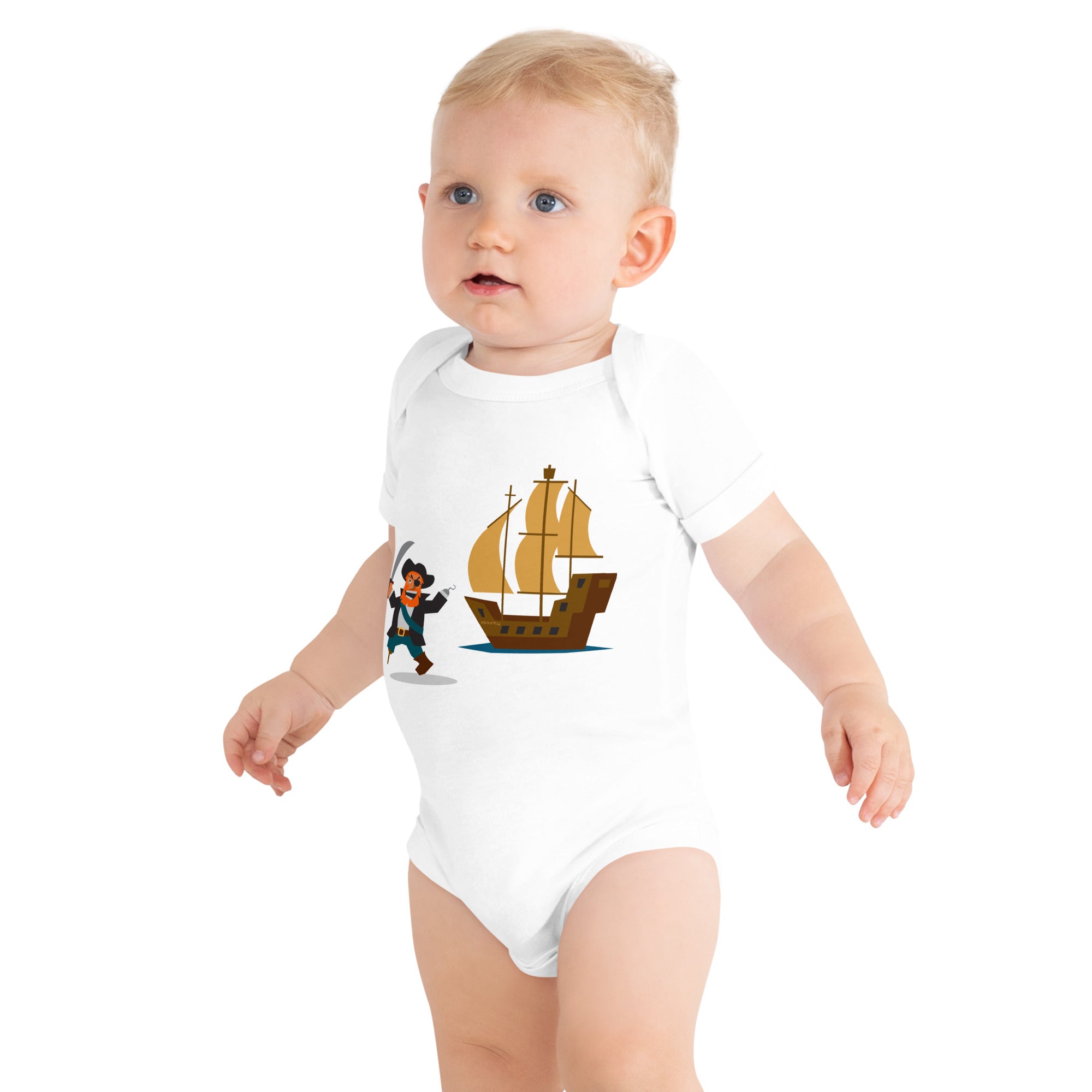 Baby short sleeve one piece Pirate HMS Bounty