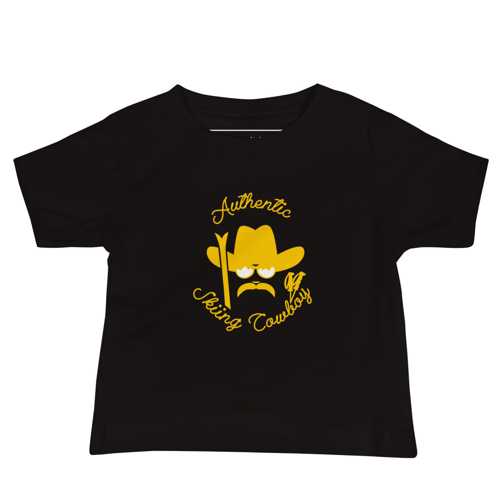 T-shirt pour bébé Authentic Skiing Cowboy Gold