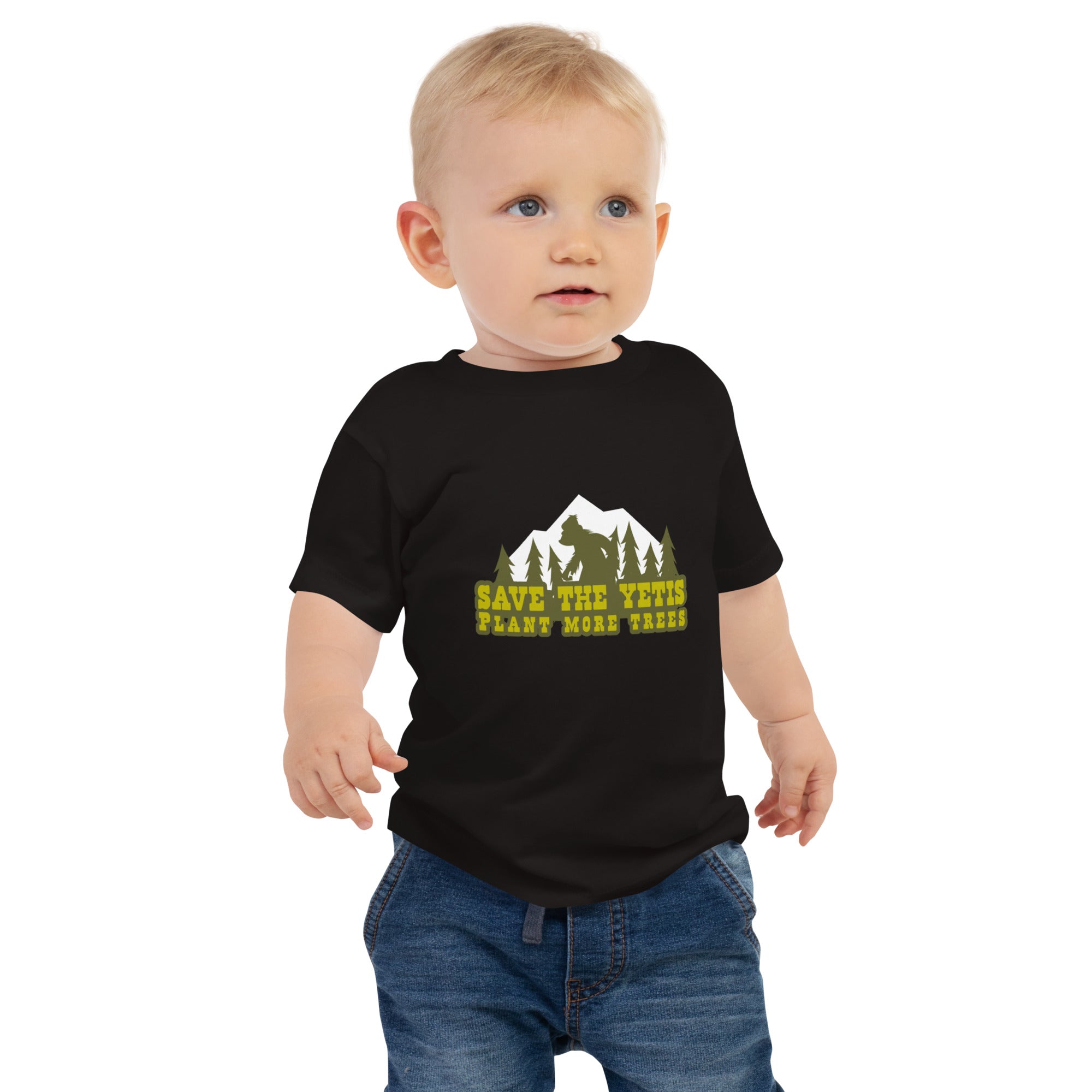 T-shirt pour bébé Save the Yetis Plant more Trees