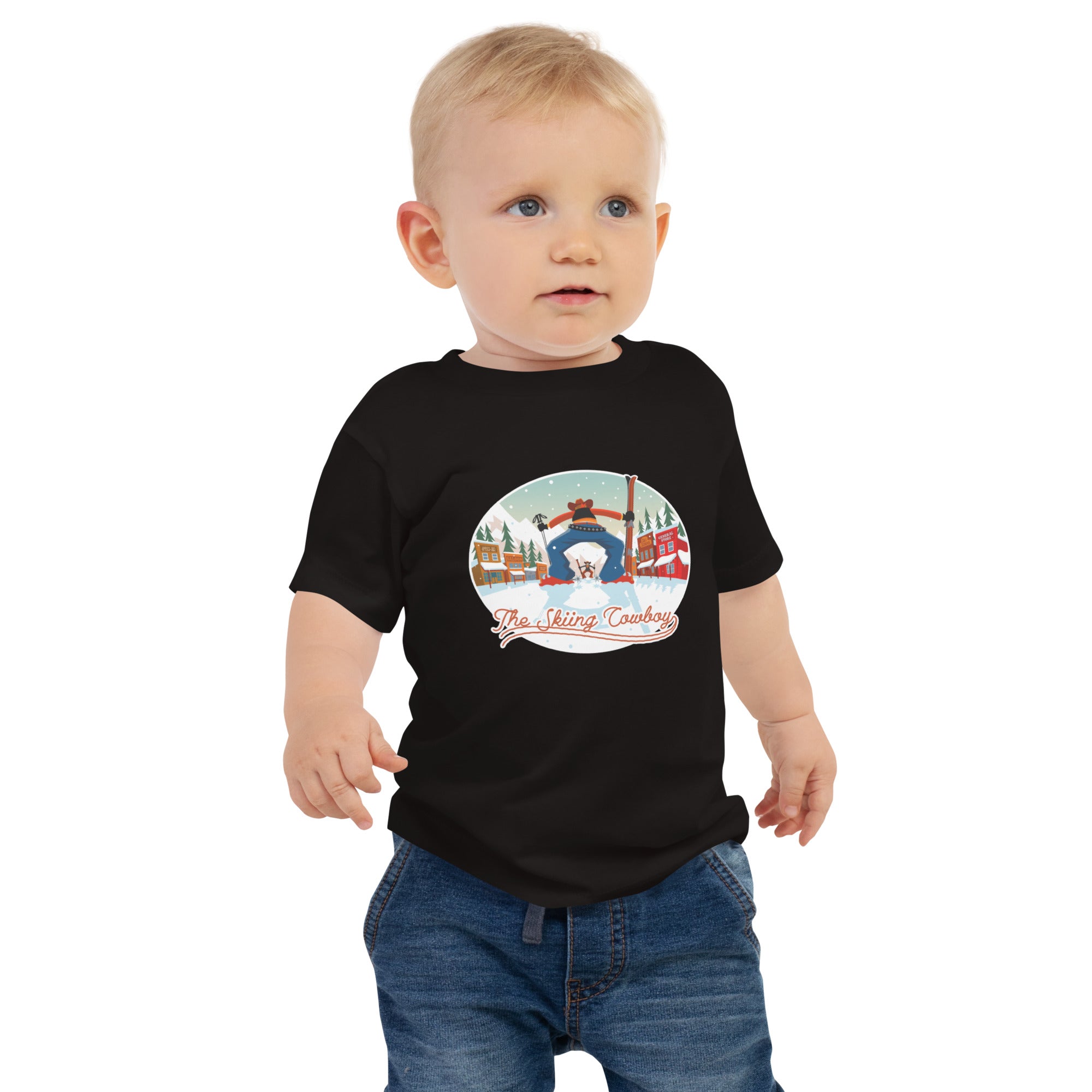 T-shirt pour bébé Ski Fight at OK Corral