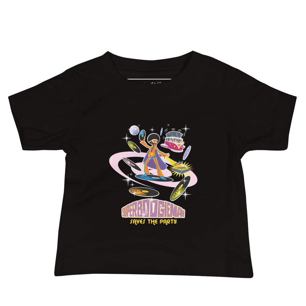 Baby T-shirt Superboogieman Saves the Party