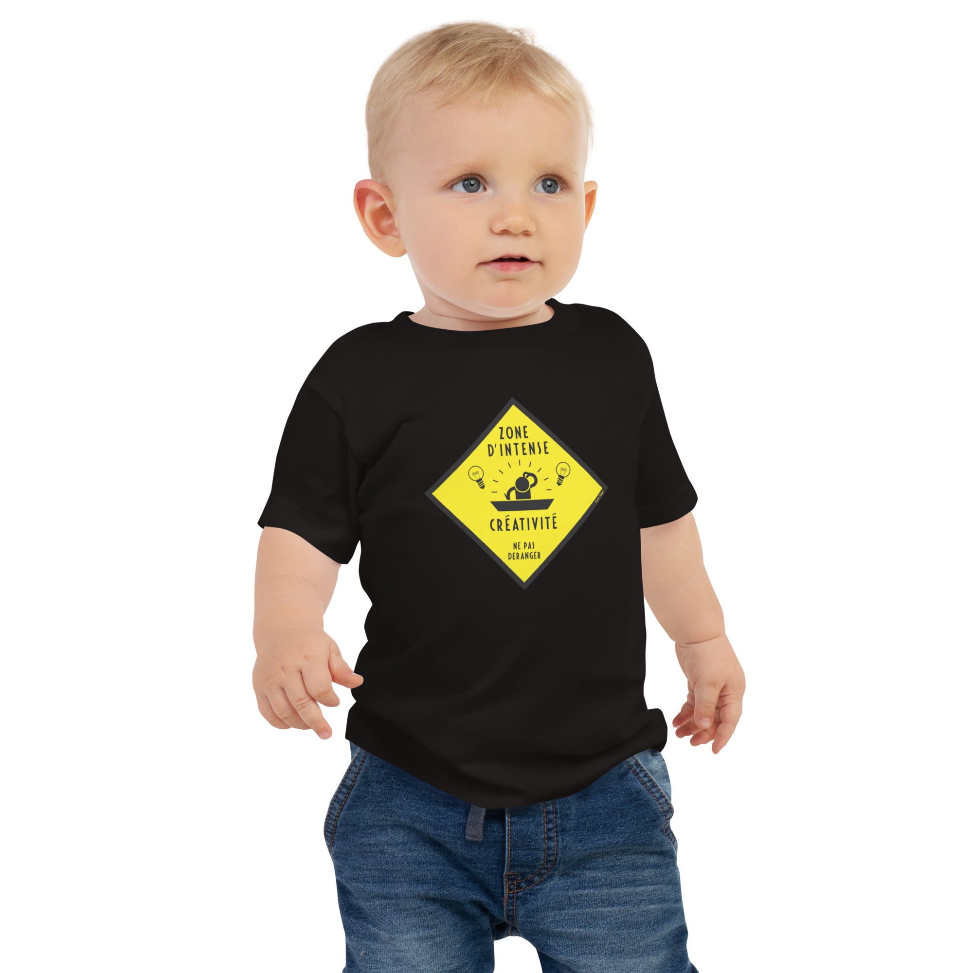 T-shirt pour bébé Zone d'intense créativité, Ne pas déranger