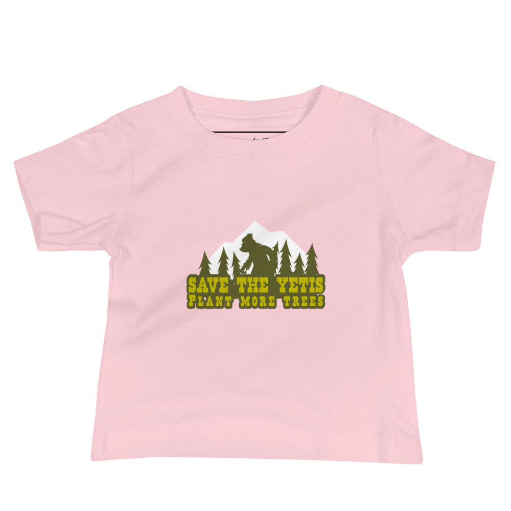 T-shirt pour bébé Save the Yetis Plant more Trees