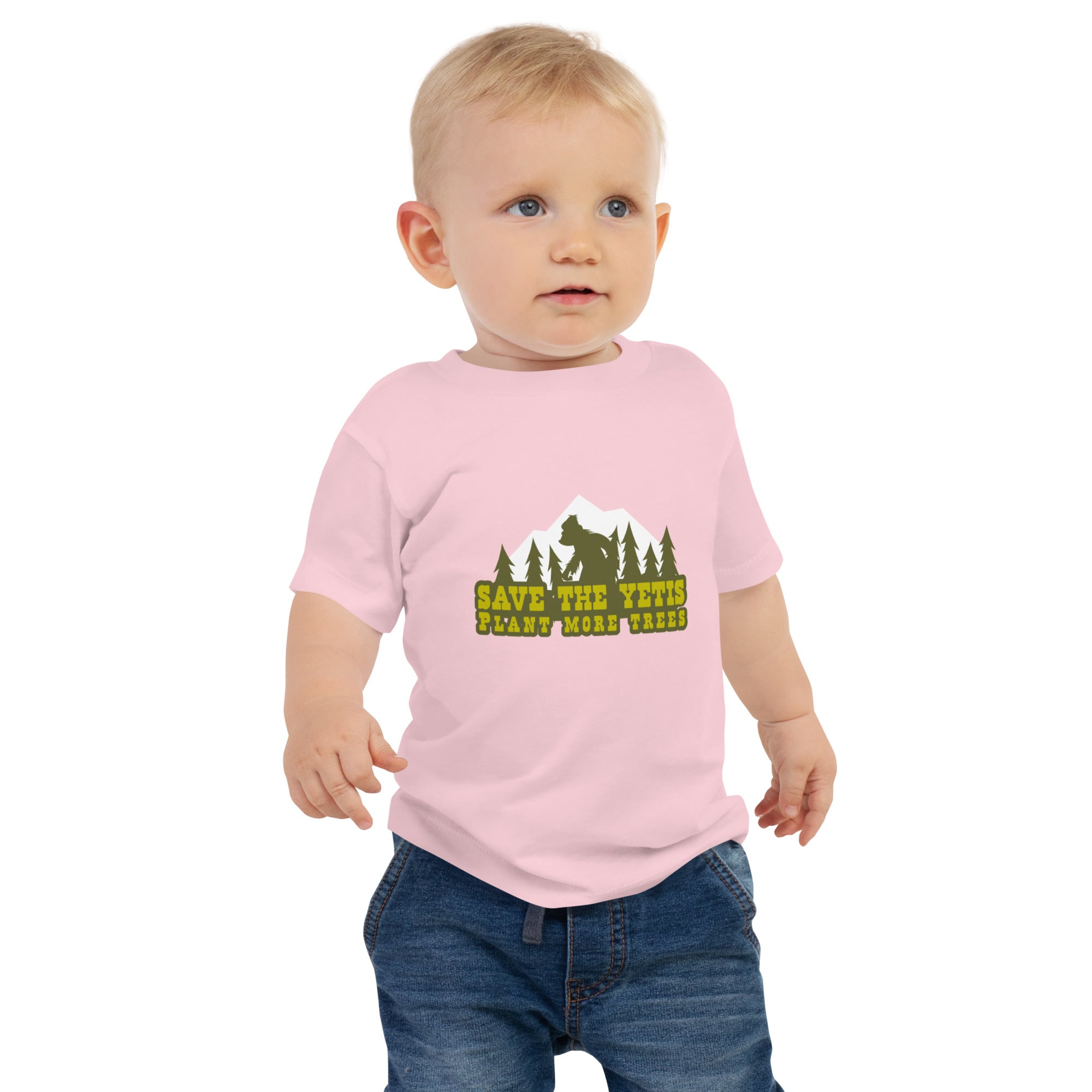 T-shirt pour bébé Save the Yetis Plant more Trees