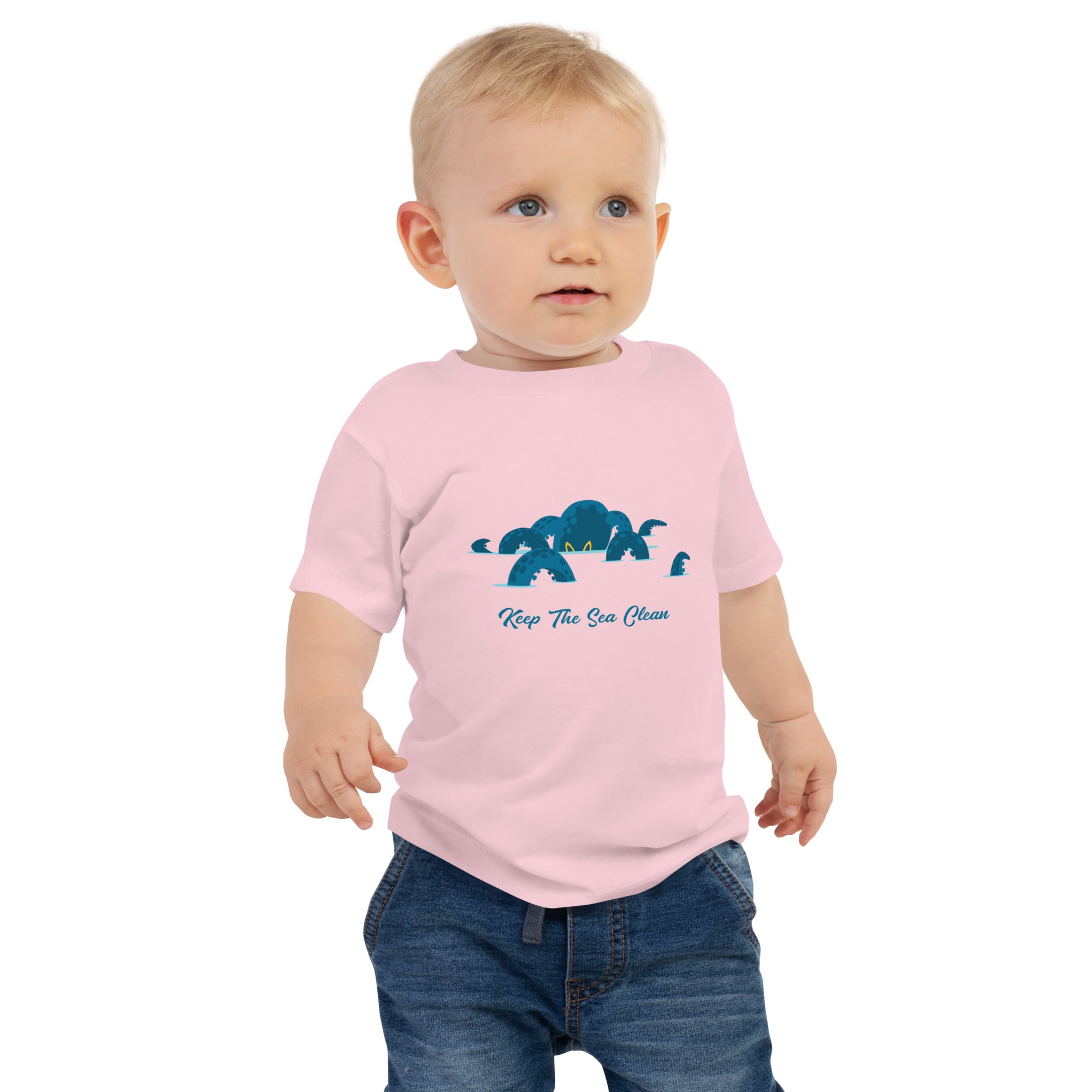 Baby T-shirt Octopus Blue