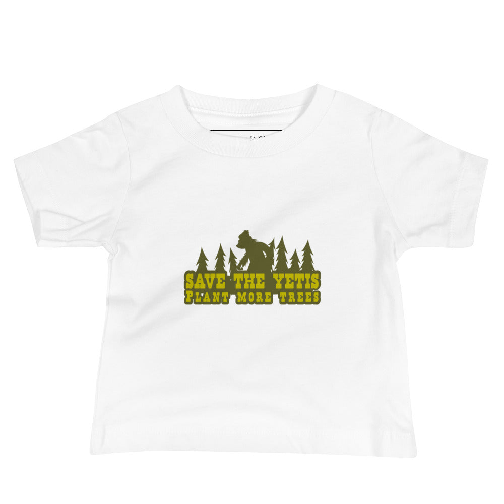 T-shirt pour bébé Save the Yetis Plant more Trees