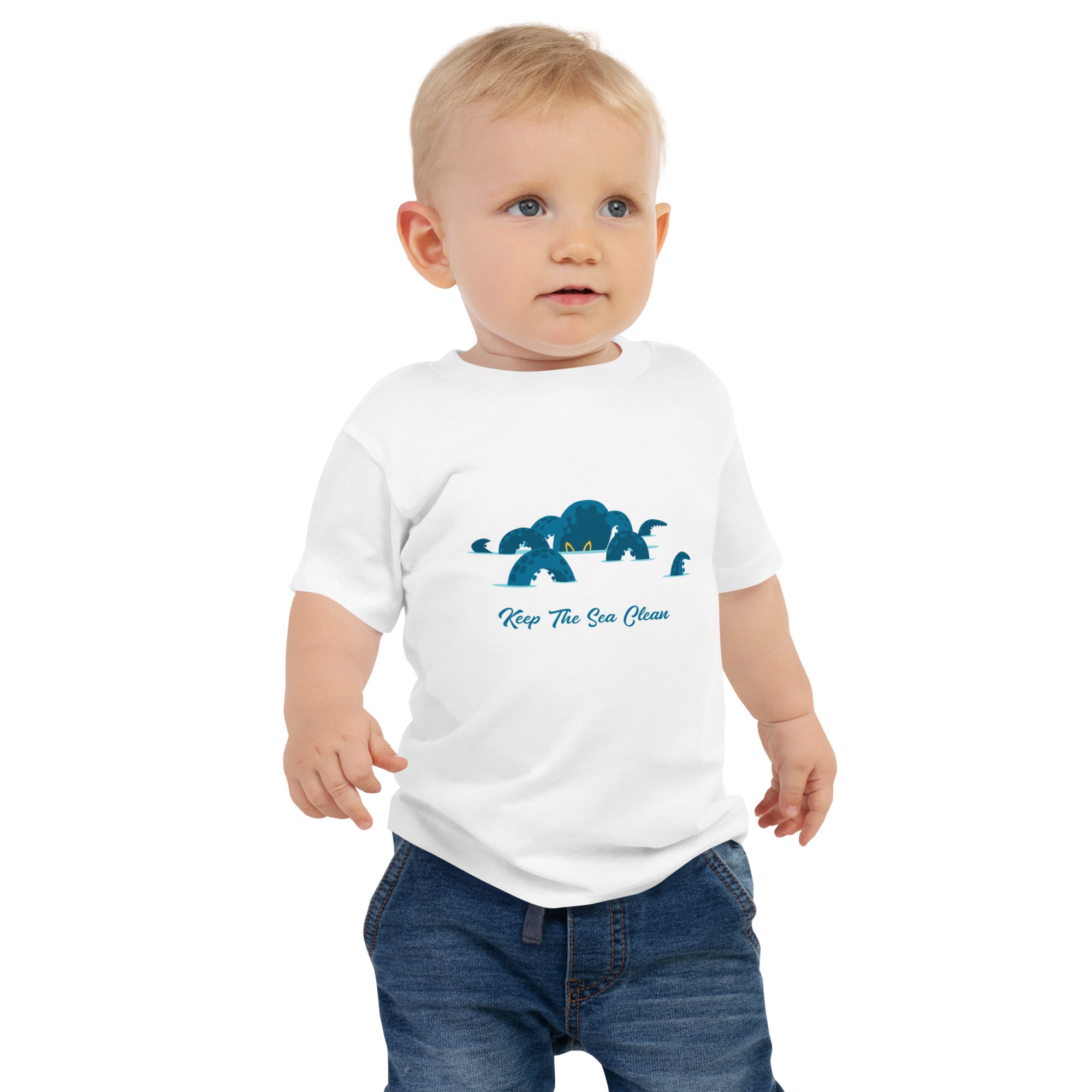 Baby T-shirt Octopus Blue