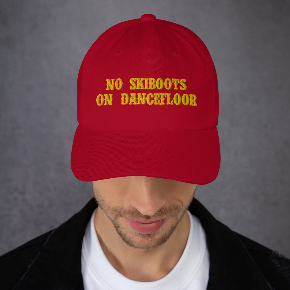 Casquette de baseball No Skiboots on Dancefloor Gold (3 sides)