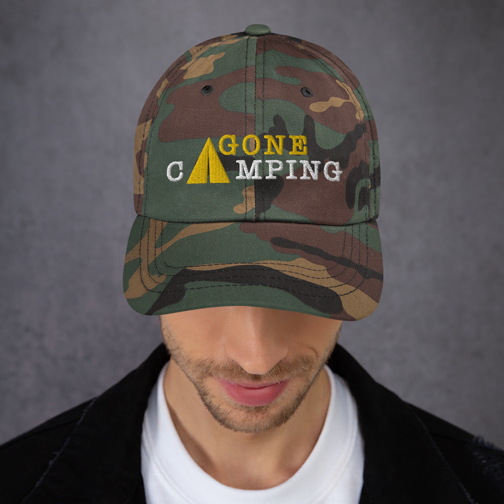 Casquette de Baseball camouflage Gone Camping Gold/White