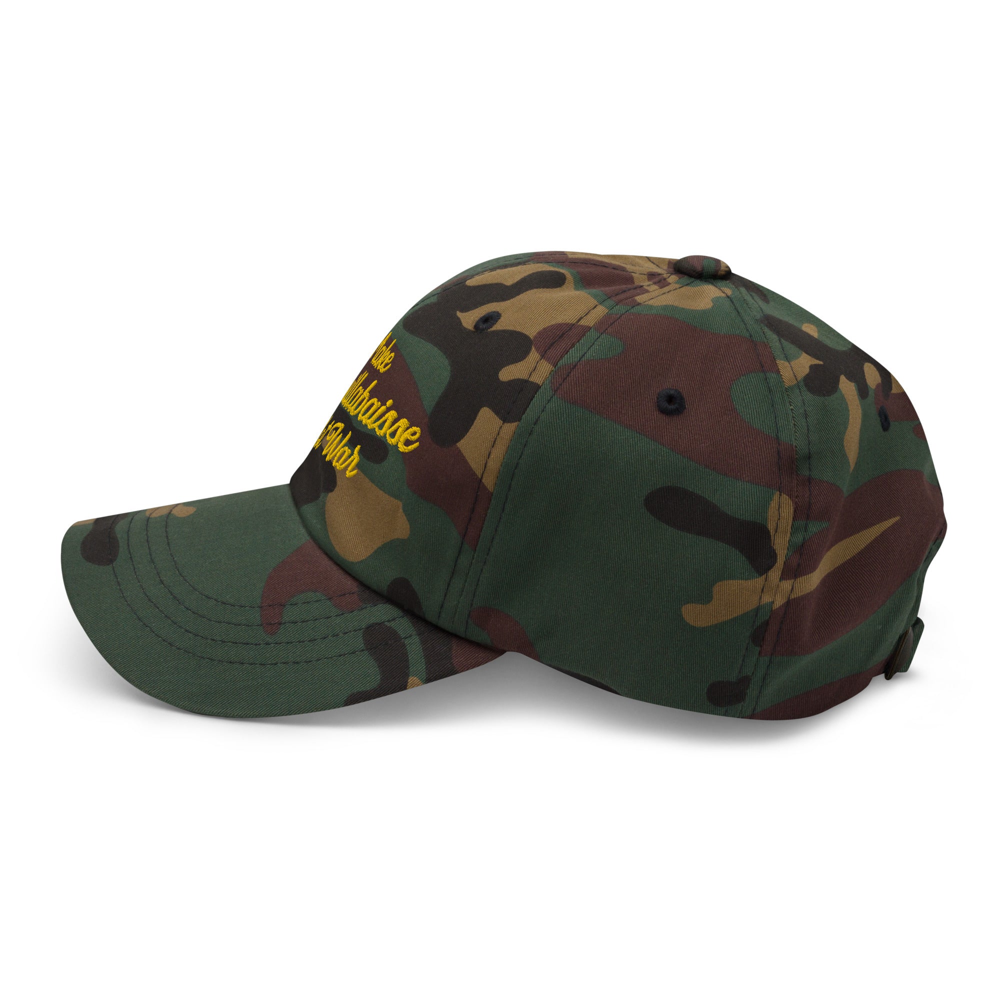 Casquette de Baseball camouflage Make Bouillabaisse Not War