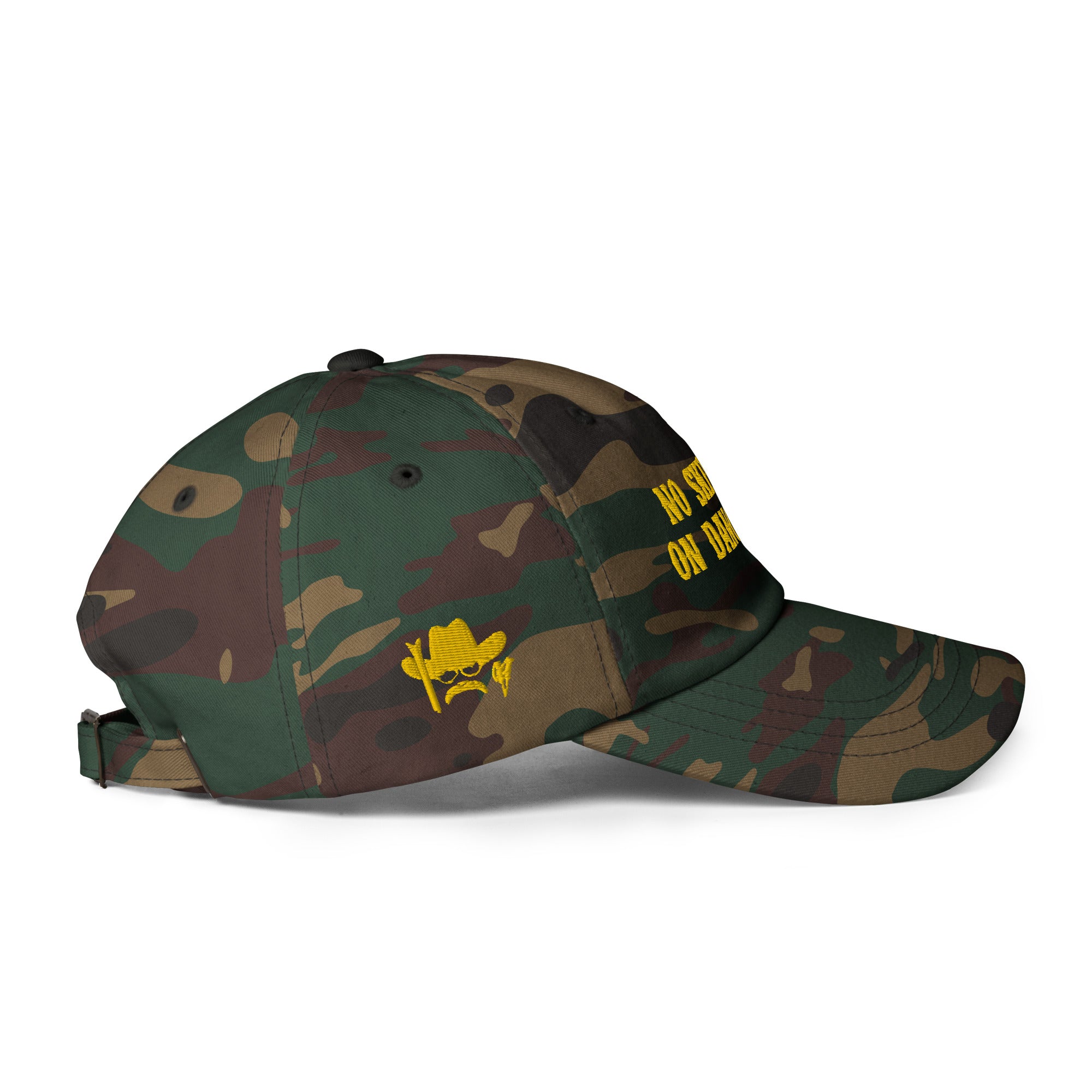 Camo Dad hat No Skiboots on Dancefloor (3 sides)